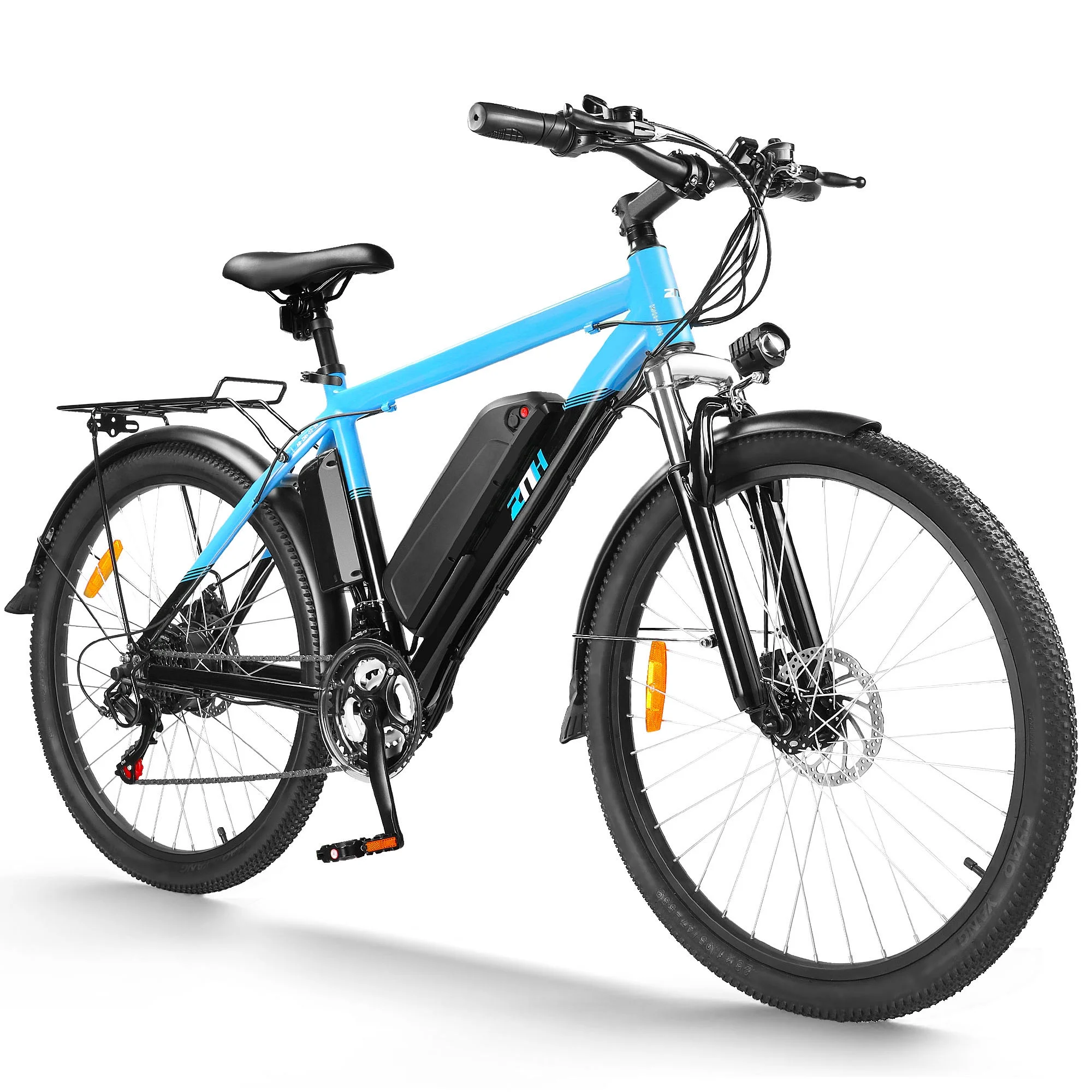 Electric Bike 350W Electric Mountain Bike 21-Speed Shifter Adult Ebike Electric Bicycle for Men Women 36V/10Ah Battery with 3 Working Models, Black - Womvr