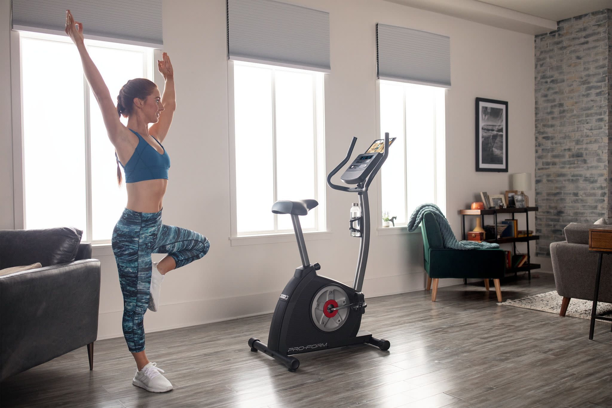 ProForm Cycle Trainer 300 Ci Upright Stationary Exercise Bike, Compatible with iFIT Personal Training - Womvr