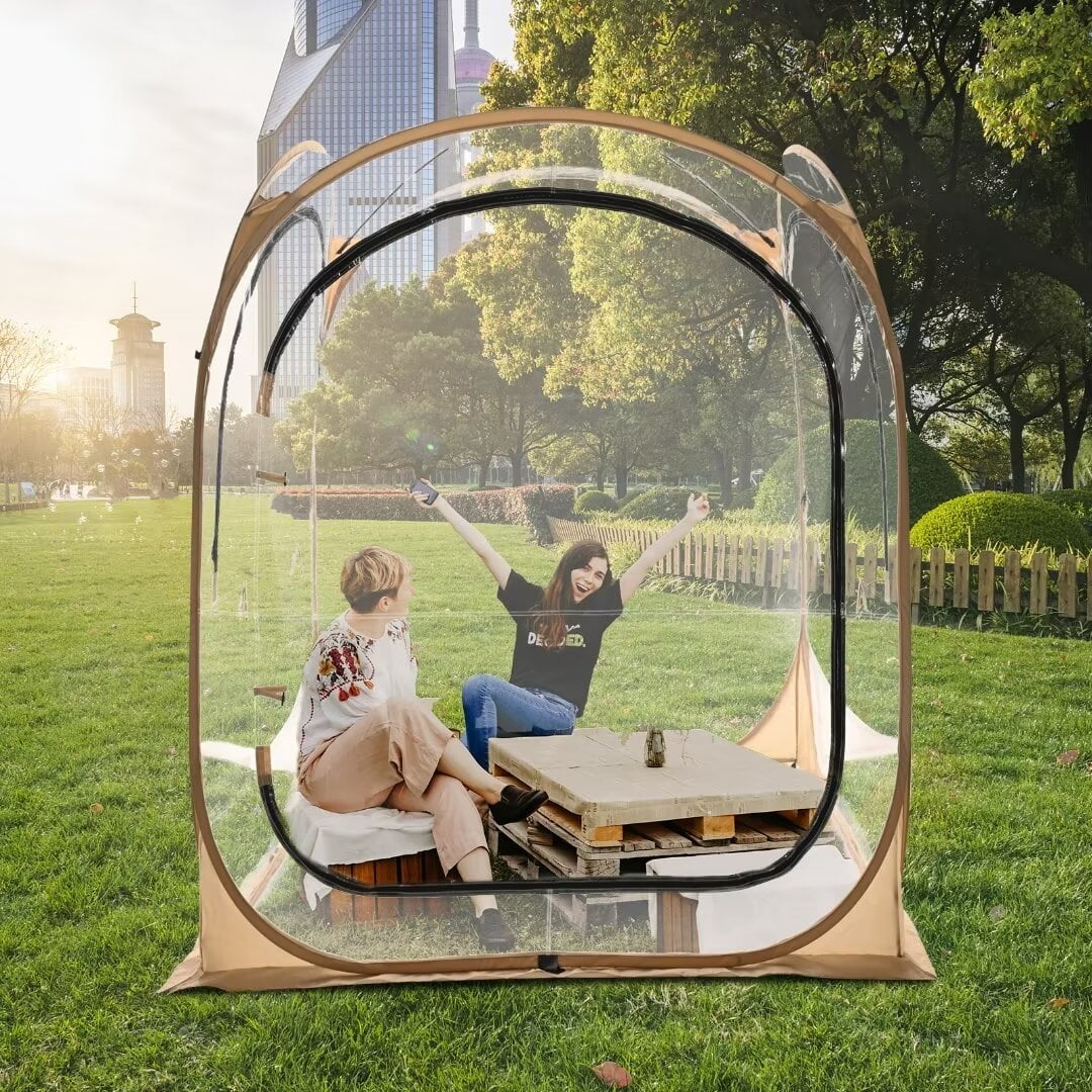 Docred Sports Tent, Weather Pop Up Shelter Bubble Tent clear tent Up to 3 People - Womvr