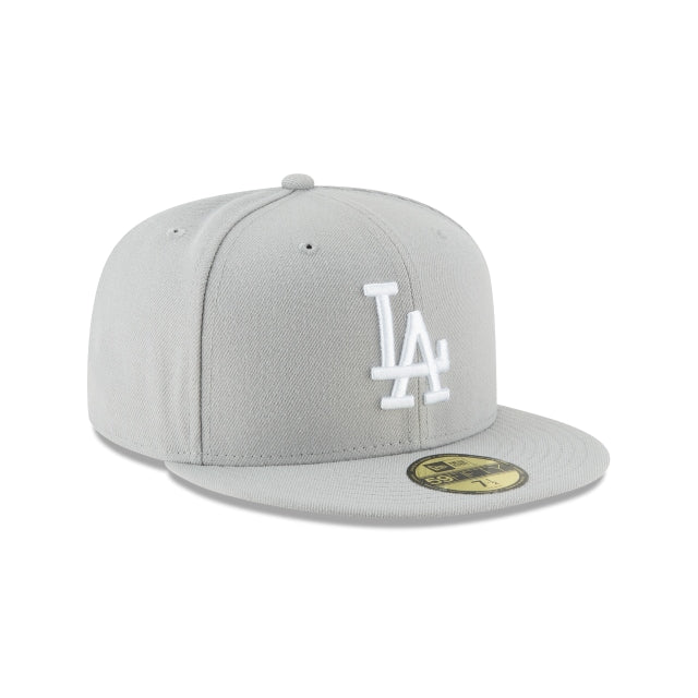 Los Angeles Dodgers Gray Basic 59FIFTY Fitted Hat - Womvr