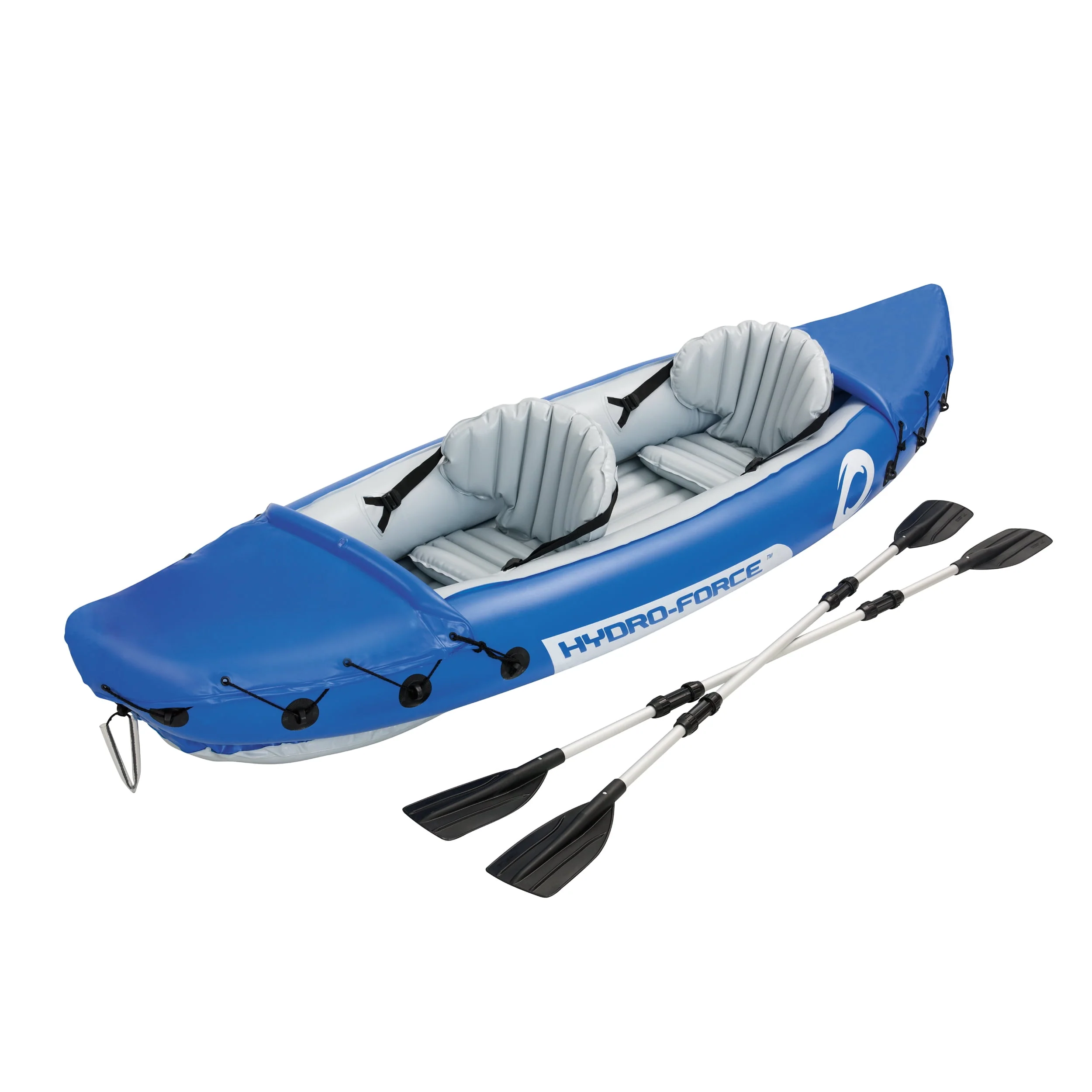 Bestway- Lite-Rapid X2 Inflatable Voyager Kayak, Blue, 126 x 35 in. - Womvr