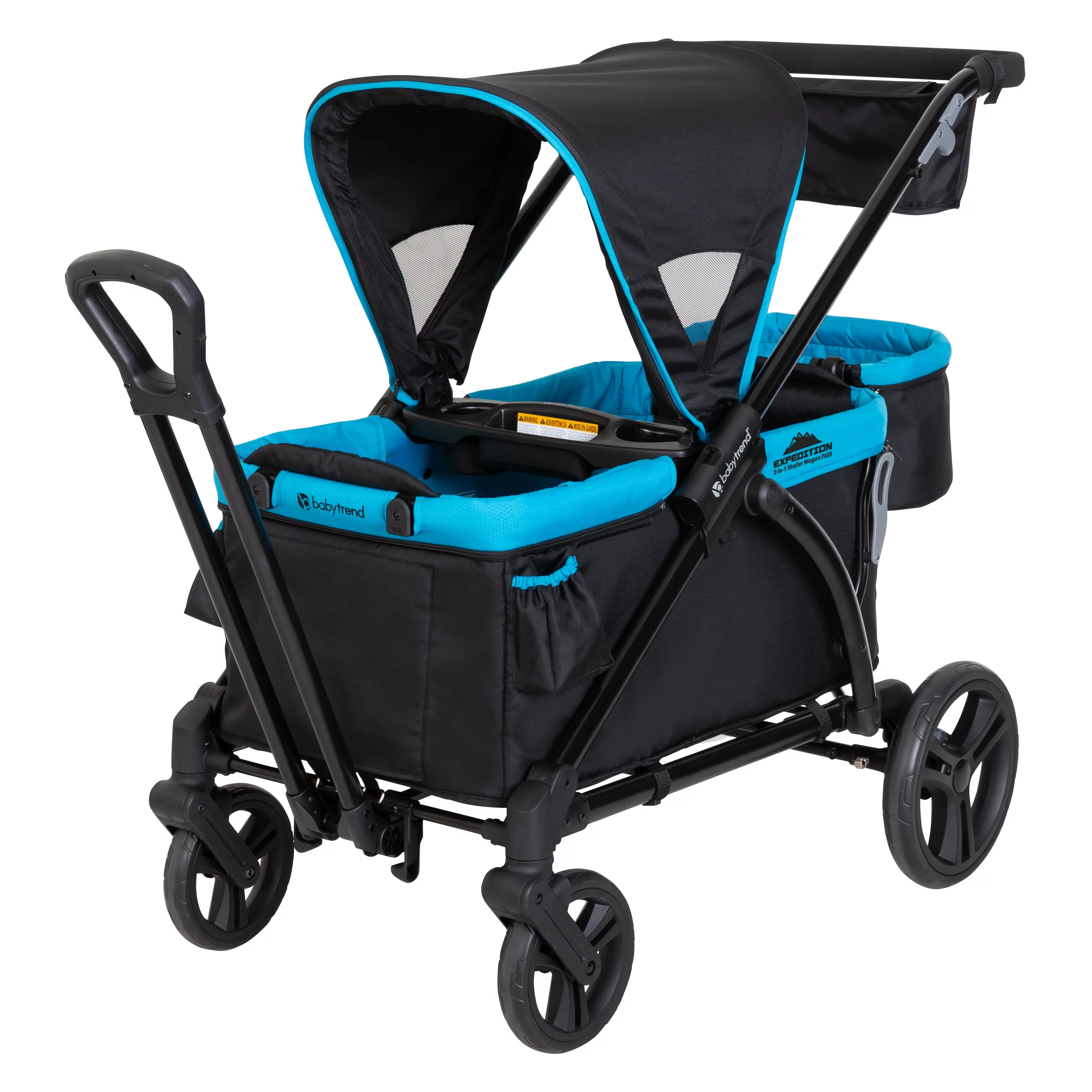 Baby Trend Expedition Plus 2-in-1 Stroller Wagon, Solid Print Black - Womvr