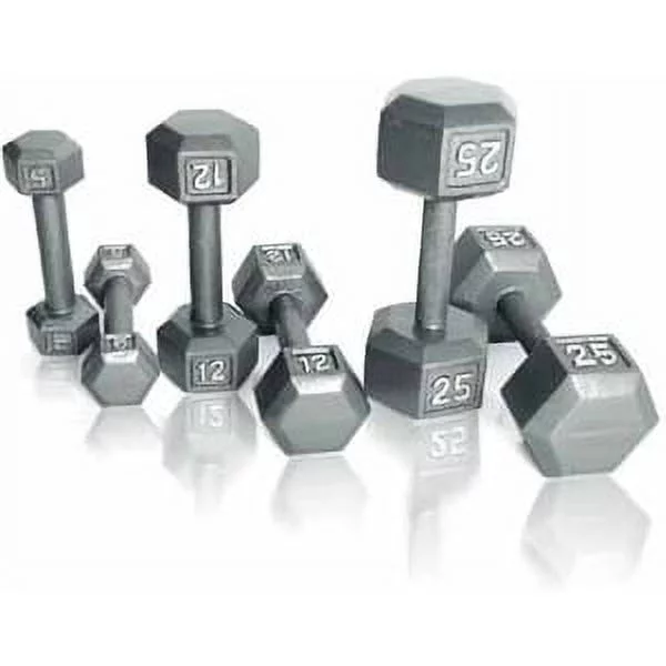 CAP Barbell 15lb Cast Iron Hex Dumbbell, Single - Womvr