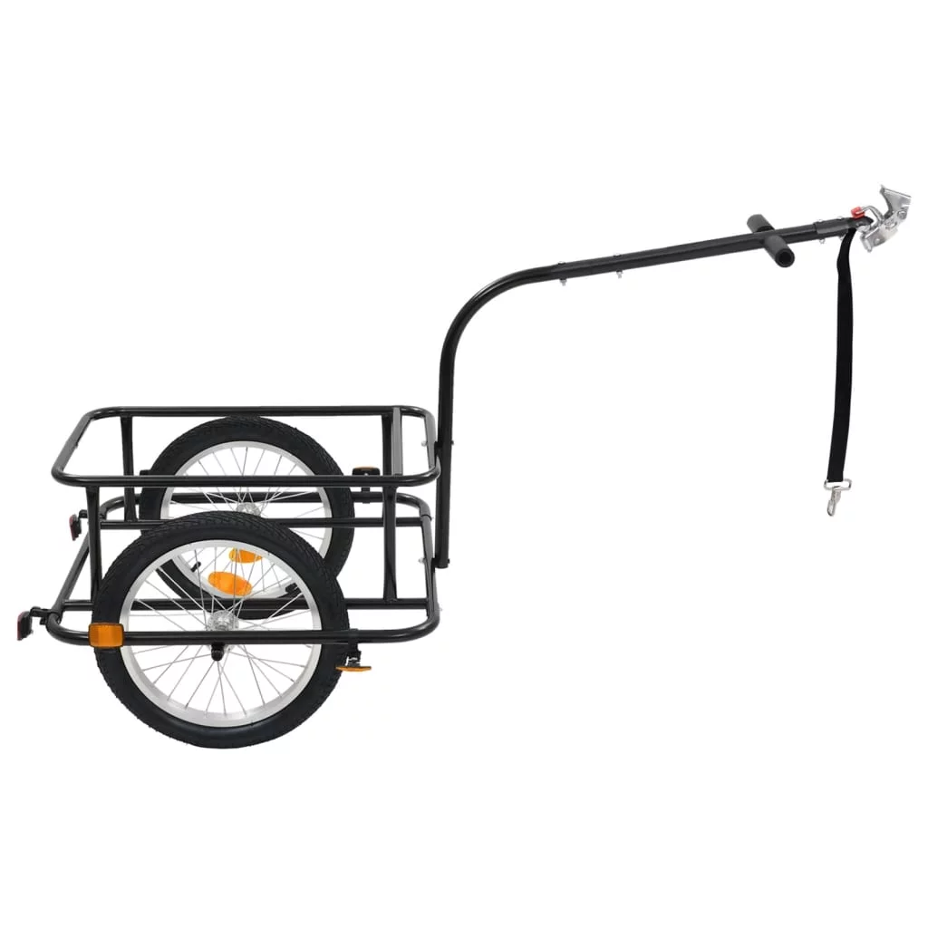 vidaXL Bike Cargo Trailer Black 13.2 gal - Womvr