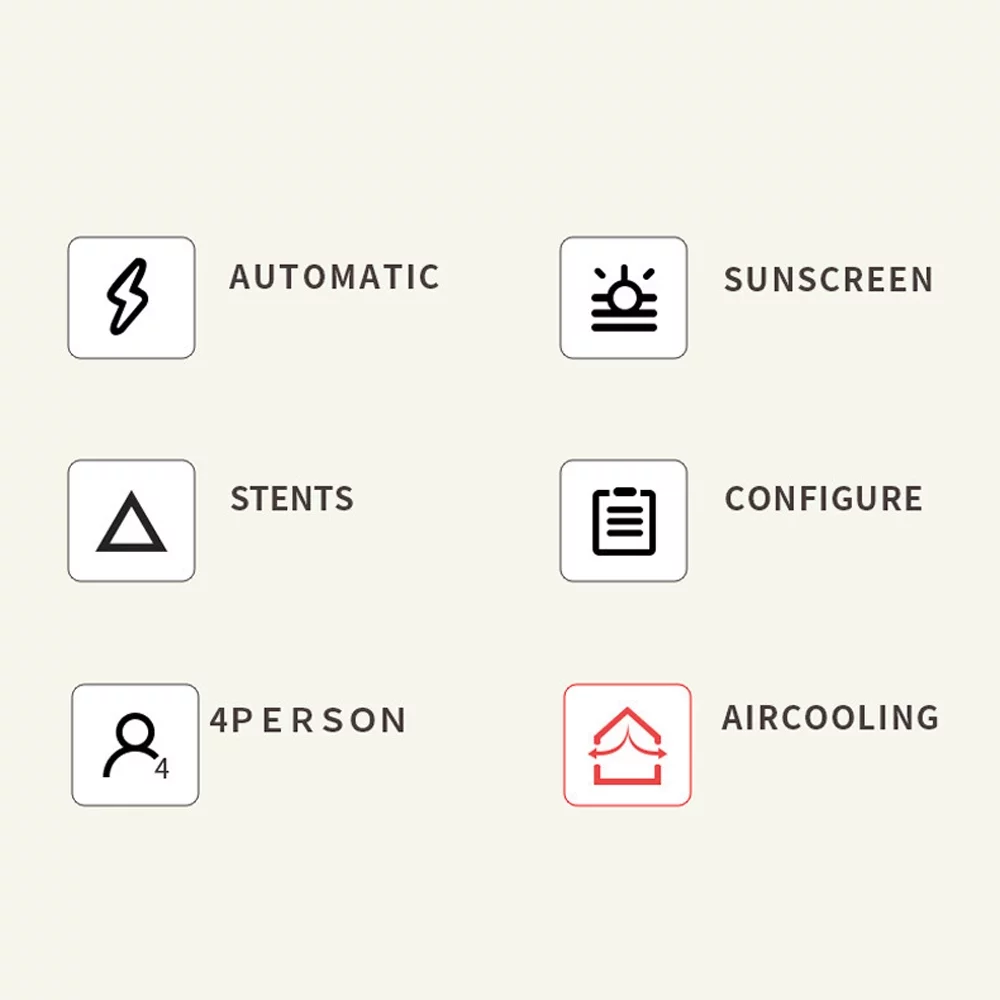 Outdoor 4/6 Person Automatic Quick-opening Tent, Travel Camping Tent,  Rainproof Sunshine-proof Tent Fishing Hiking Sunshine Shelter - Womvr