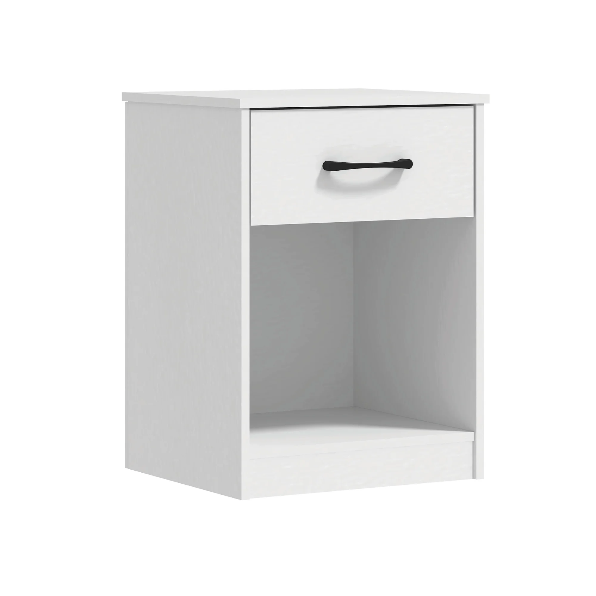Mainstays Ardent Nightstand with 1 Drawer, White - Womvr
