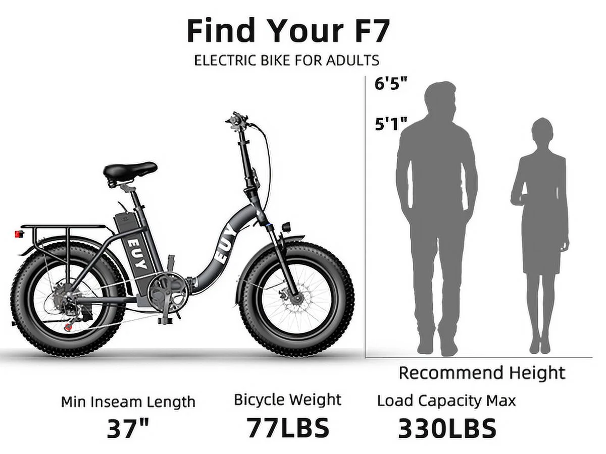 EUY Electric Bike 750W Motor, 20