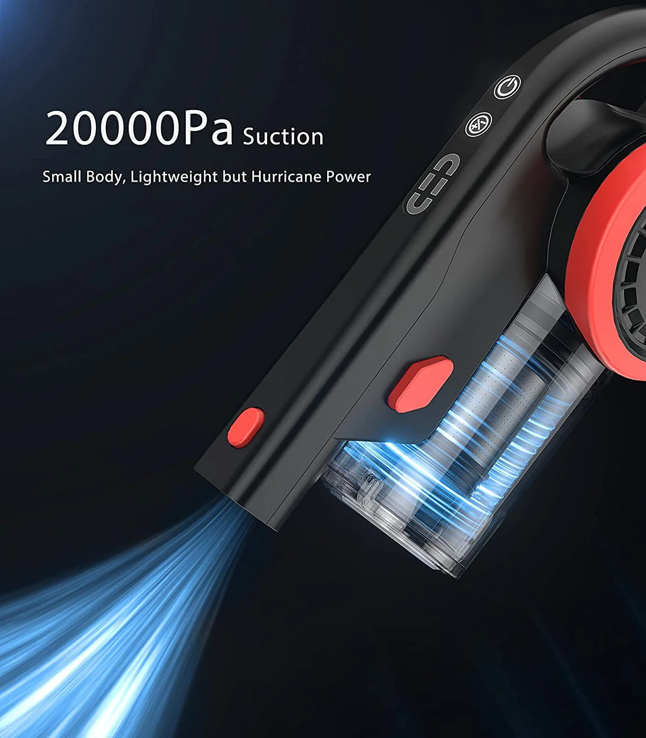 ORFELD V30 Cordless Vacuum Cleaner, 20000Pa Stick Vacuum 2 in 1, Up to 50 Mins Runtime for Home - Womvr