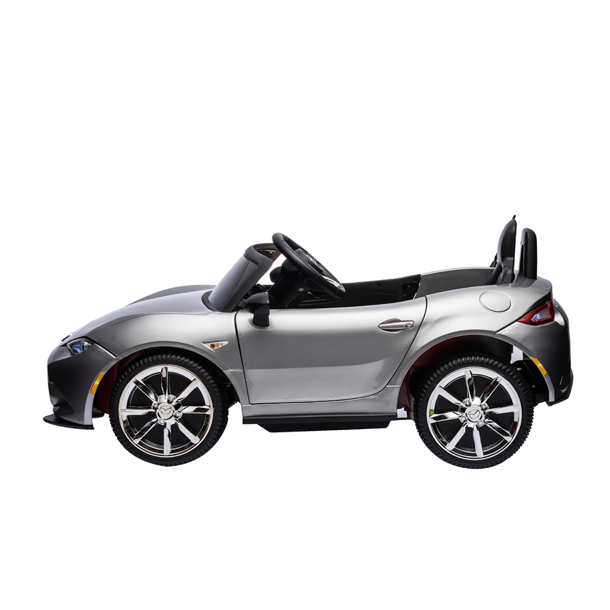 12V Ride On Powered Wheels Car Mazda Licensed MX-5 Electric Car for Kids w/ Parental Remote Control LED Lights Bluetooth Music - Womvr