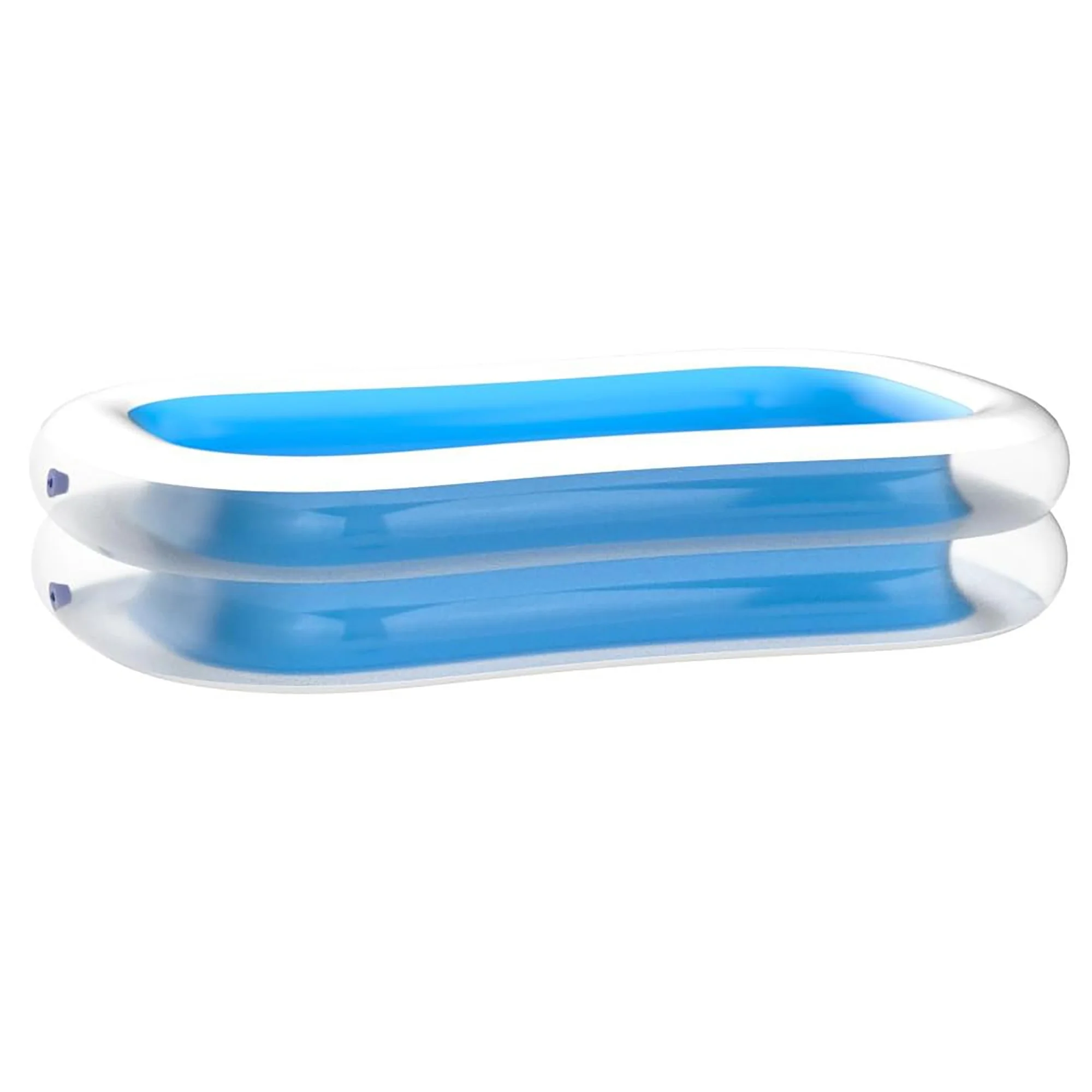 Inflatable 8.5' x 5.75' Swim Center Family Pool in Blue & White - Womvr