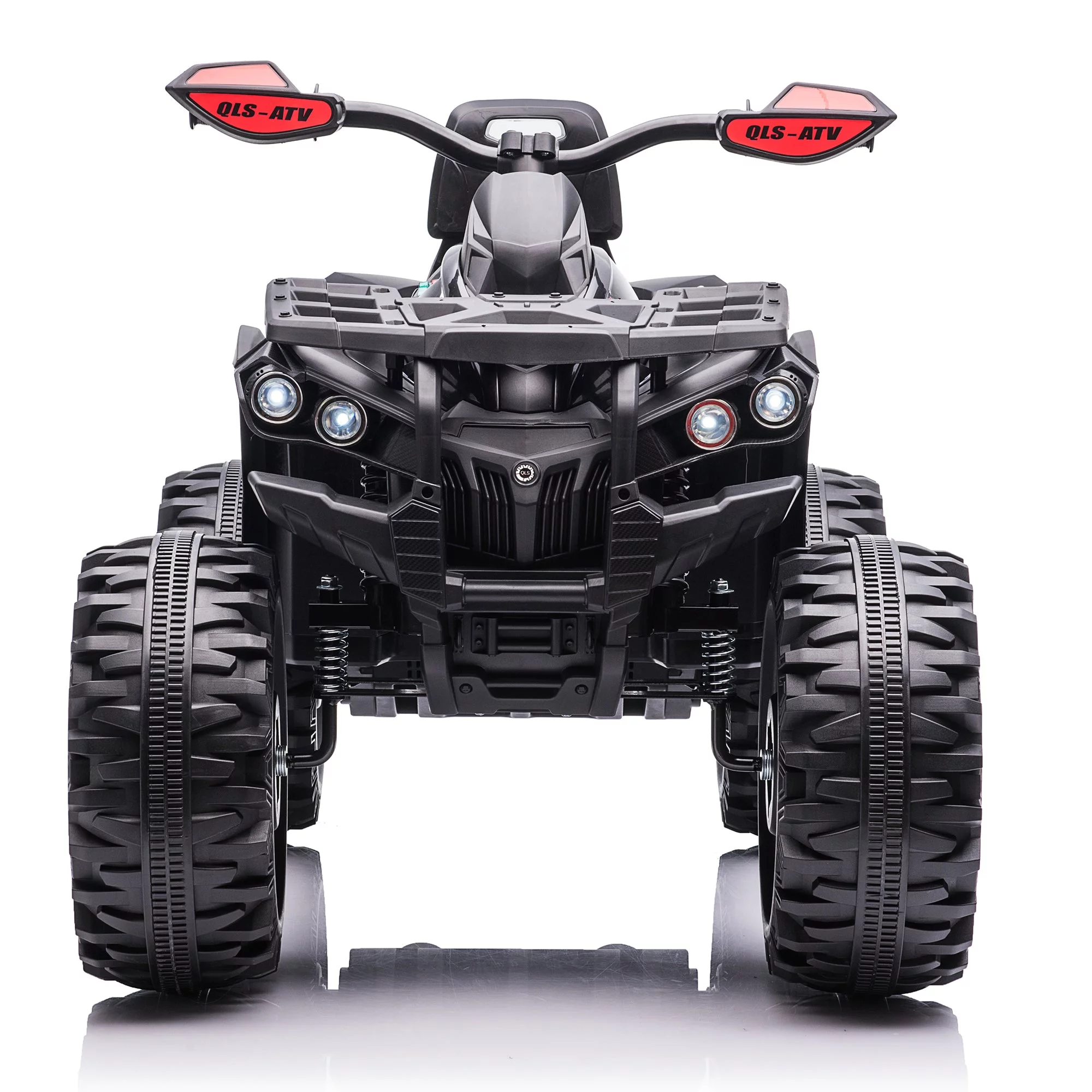 4x4 Kids Ride on ATV, 2 Seater 24 Volt Ride on Toys, 800W 4-Wheeler Quad Car for Big Kids, Black - Womvr