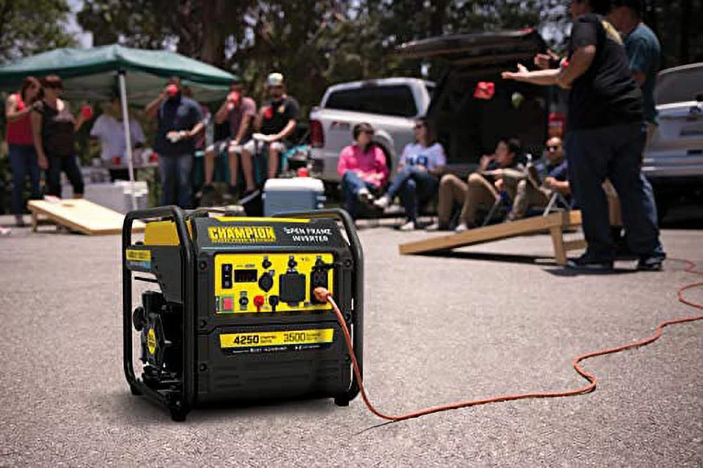 Champion Power Equipment 200954 4250-Watt RV Ready Open Frame Inverter Generator, Quiet Technology - Womvr