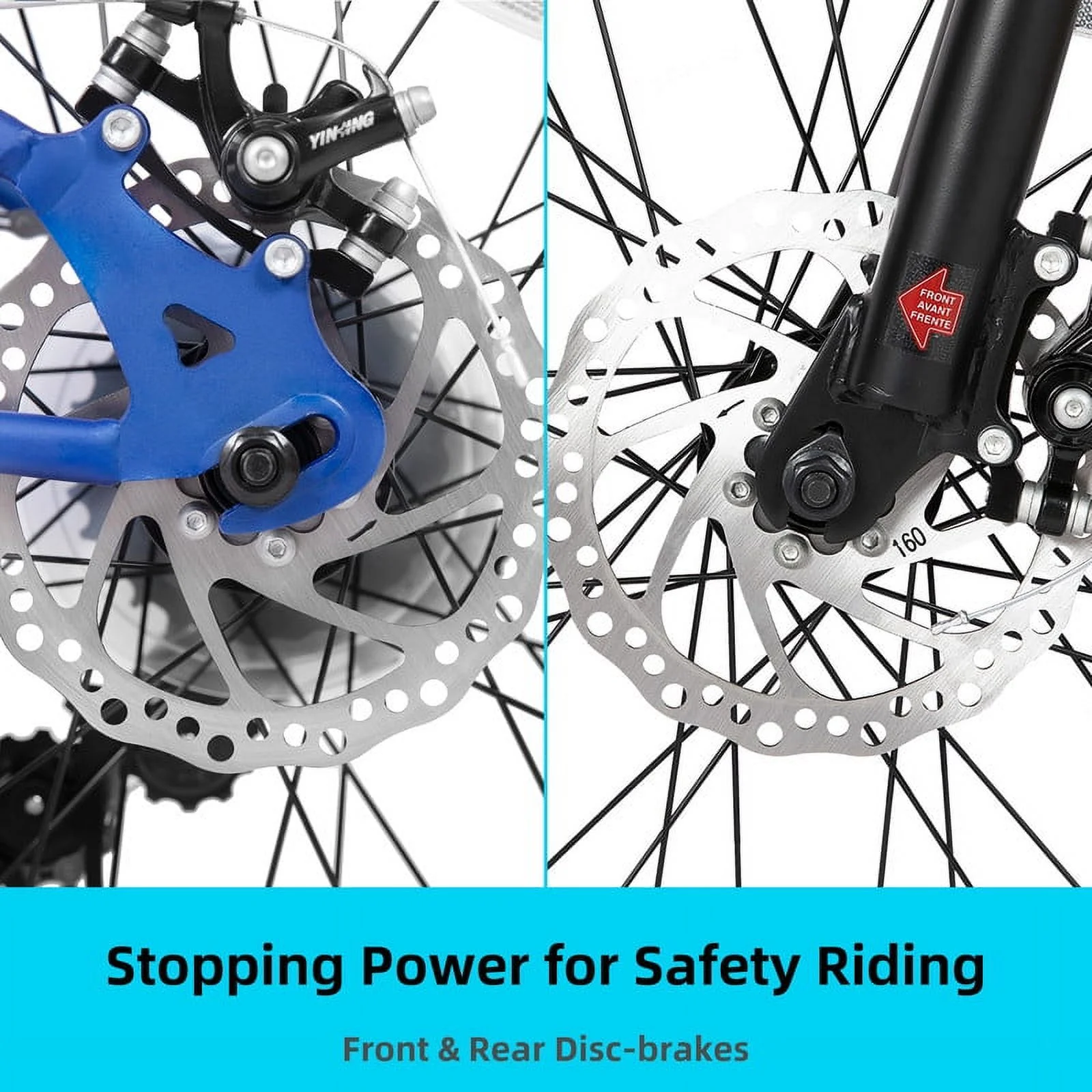 JOYSTAR 20 Inch Mountain Bike for Kids Ages 7-12 Year Old, 3-Inch Wide Knobby Tires, 7 Speed Shimano Drivetrain, Disc Brakes, Fat Tire Kids Bicycles for Boys Girls - Womvr