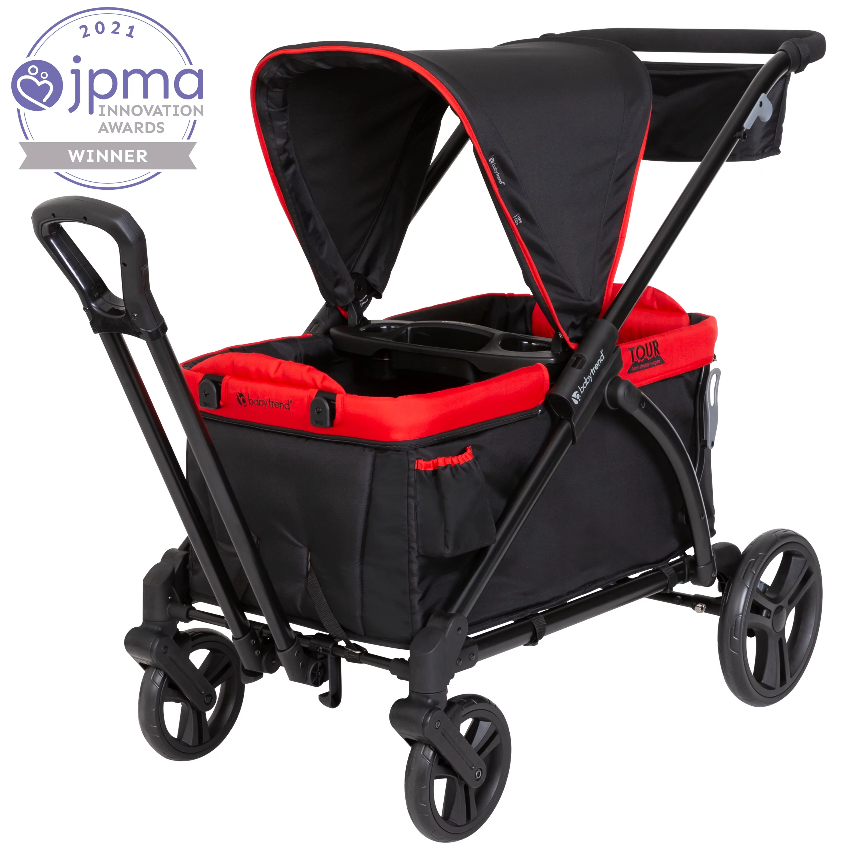 Baby Trend Tour 2-in-1 Stroller Wagon - Mars Red - Red - Womvr