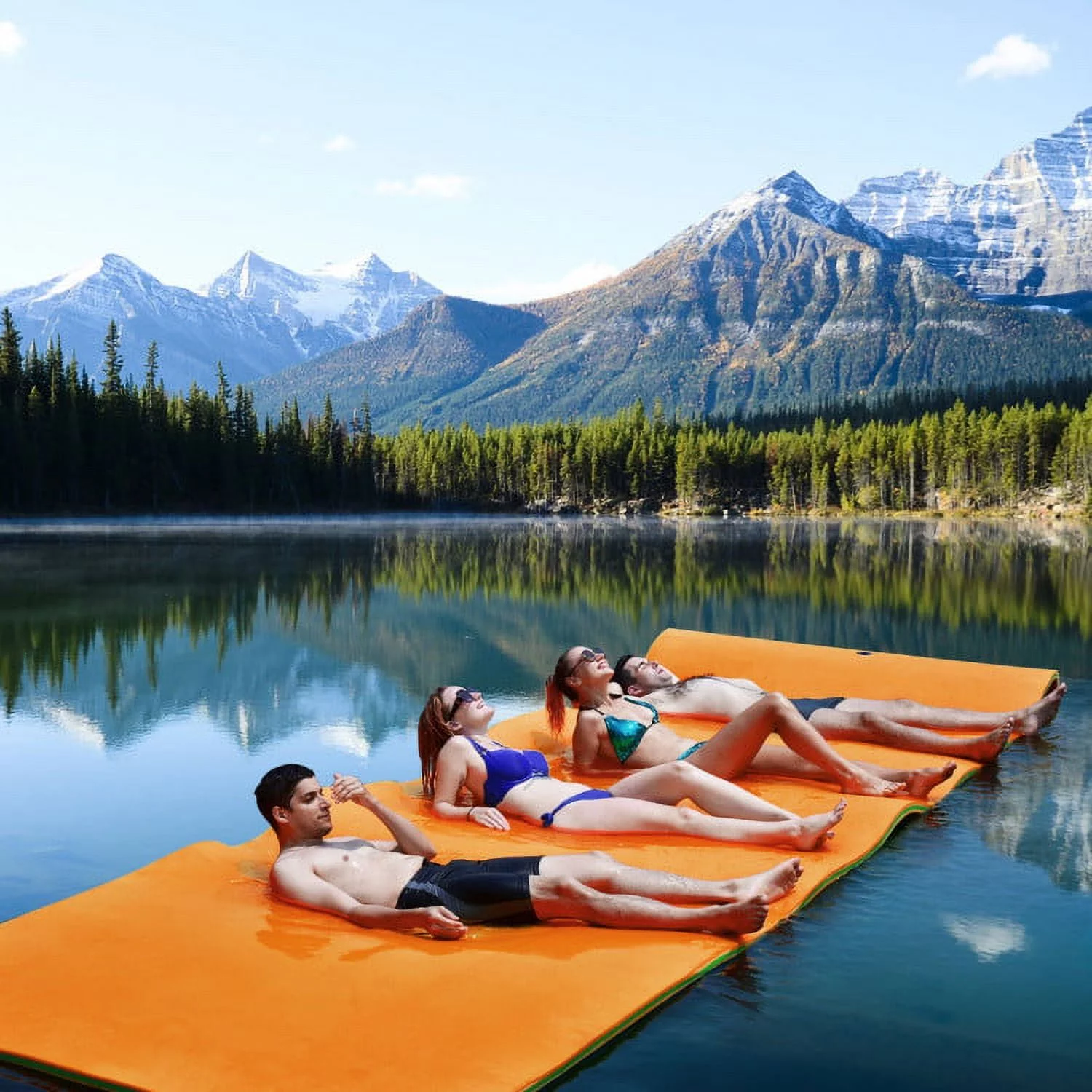 3-Layer Water Floating Mat Foam Pad for Lake, 83