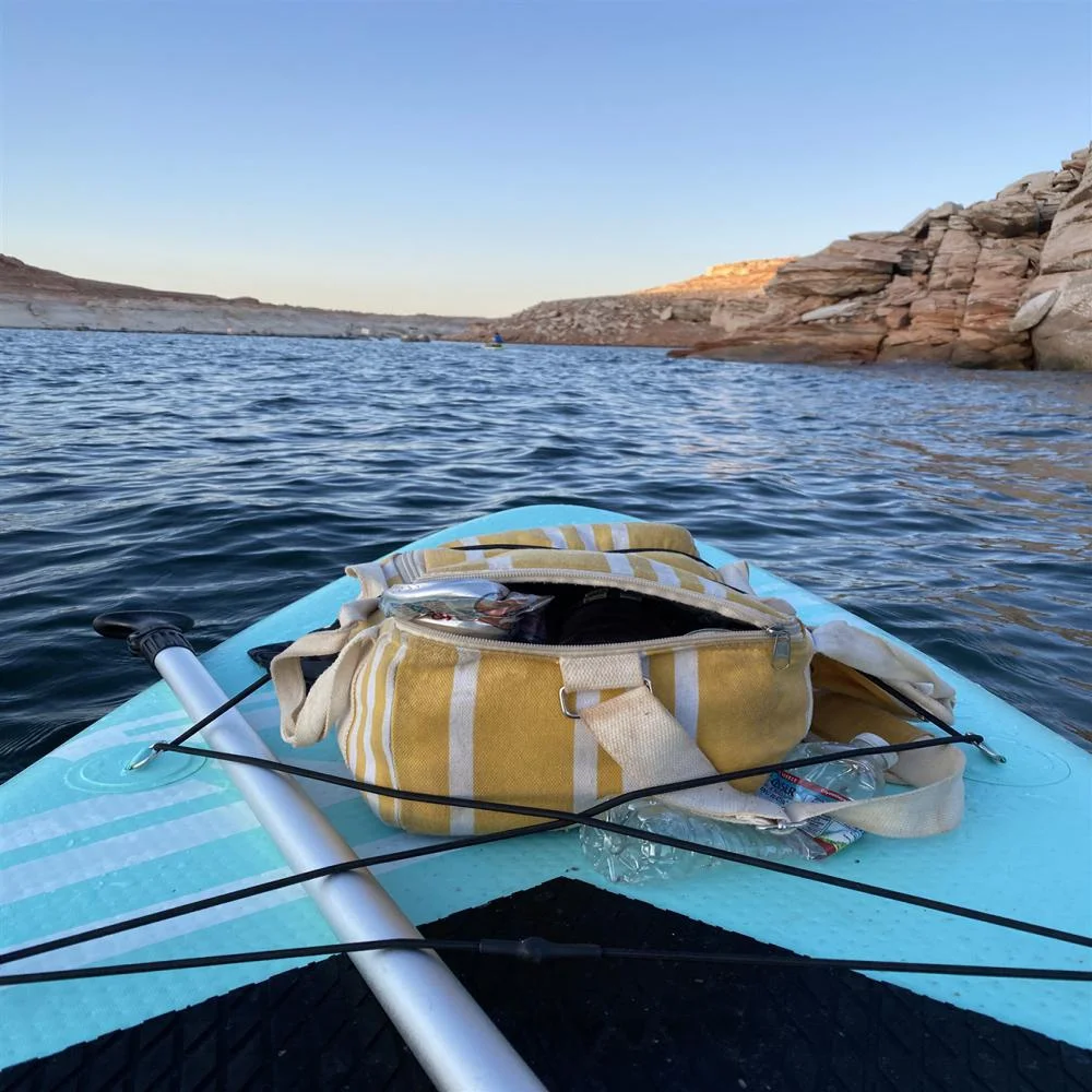 Fbsport 11ft Inflatable Paddle Board SUP, 6'' Thick W/Paddling Fins Pump & Accessories Pack, Green - Womvr