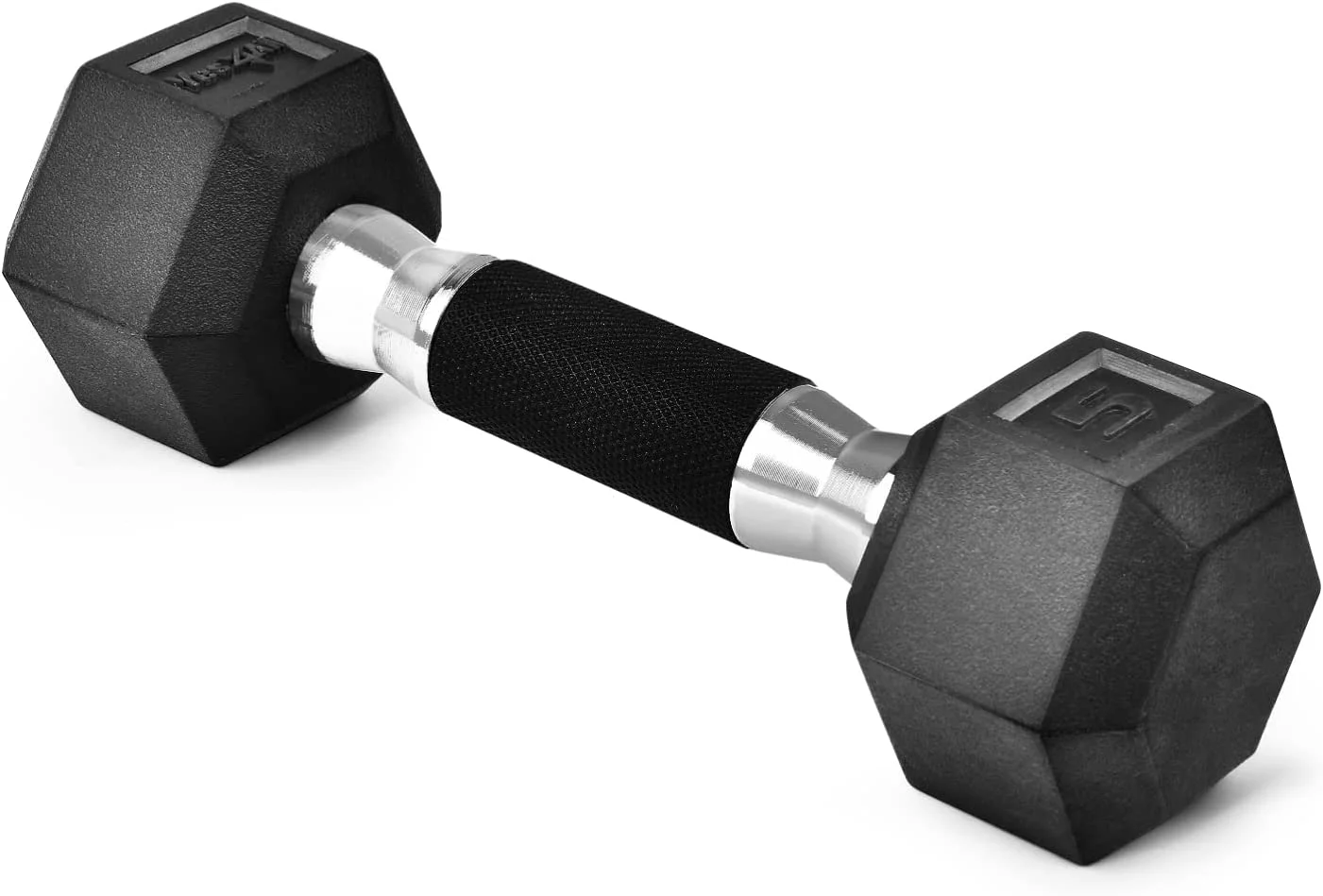 Yes4All 50 lbs Hex Rubber Grip Dumbbell Weight Set, Single - Womvr