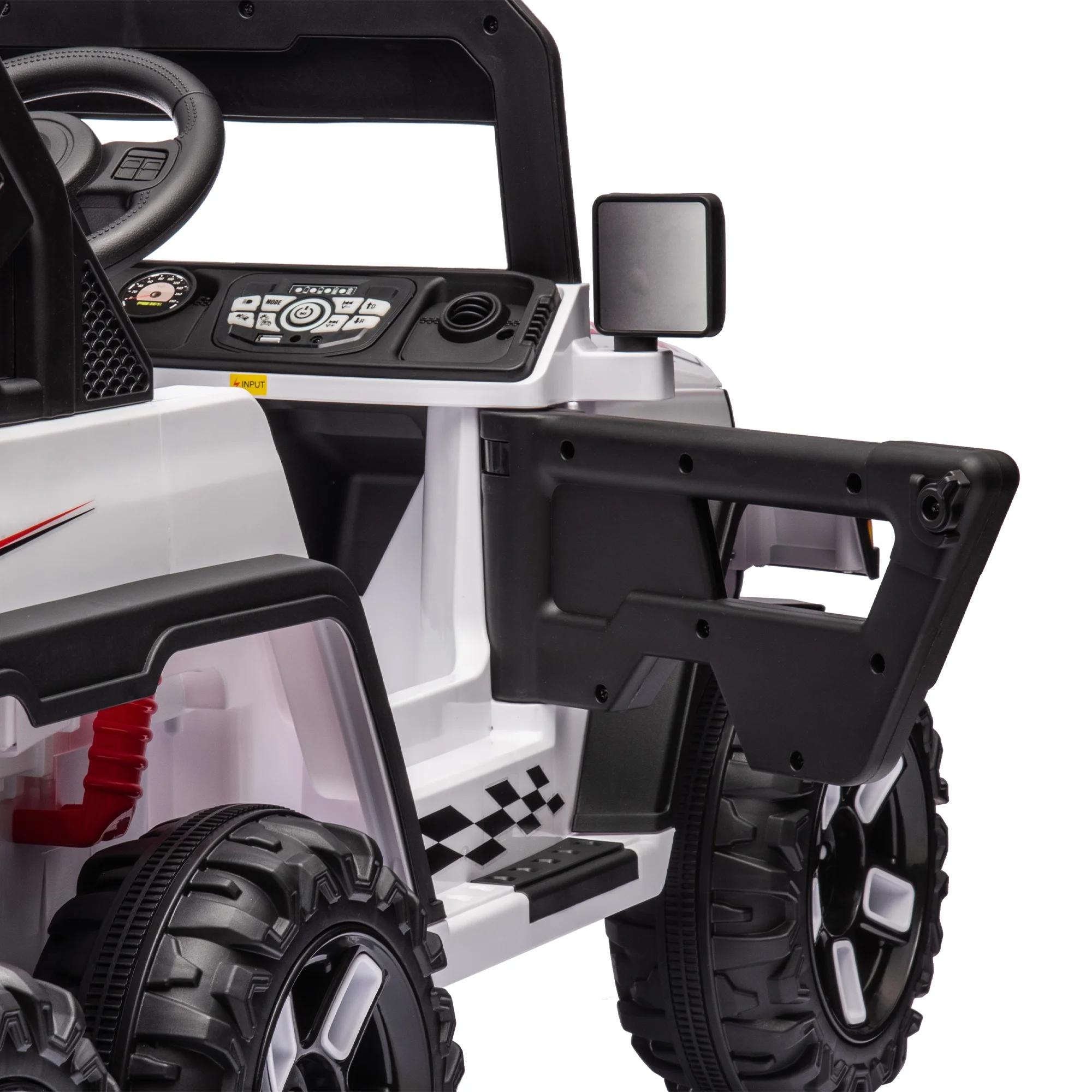 uhomepro 24V Ride on Car Large PickUp Truck Toys with Remote Control, Battery Powered Kid Car to Drive for Boy Girl, Pink - Womvr