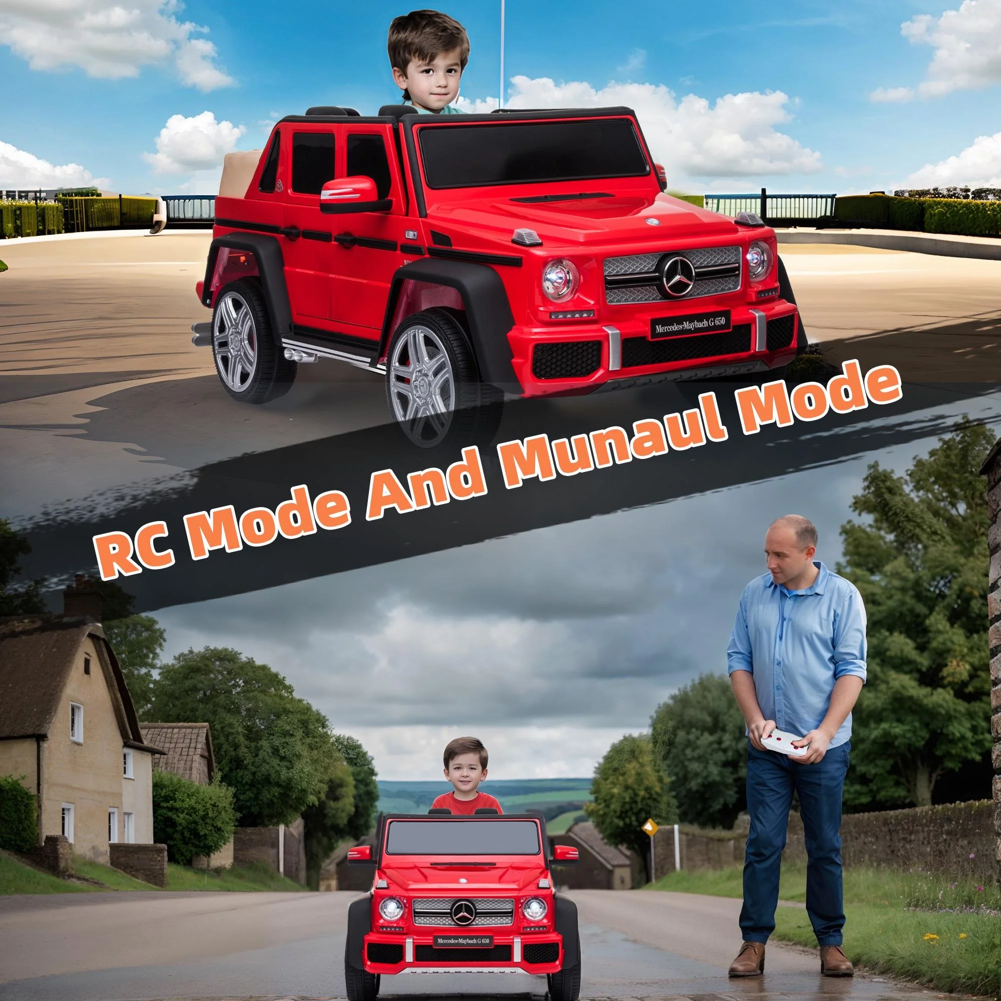 24V Ride on Car with Remote Control for Kids Mercedes Benz Ride on Car Toy for Boys and Girls 3-6 Years Old, Electric Vehicle, Bluetooth, LED Light, White - Womvr