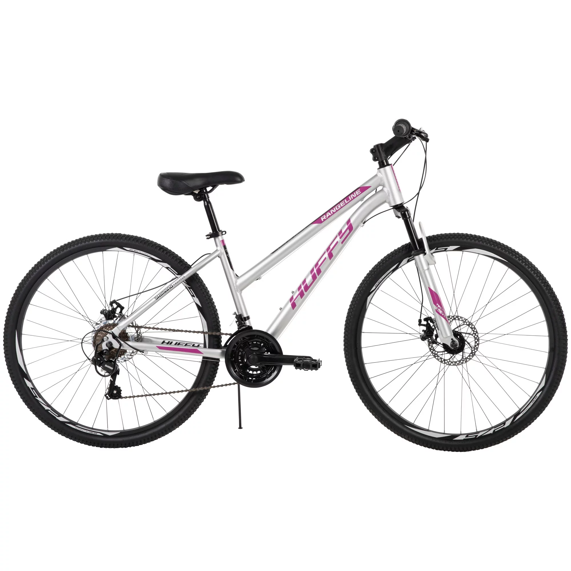 Huffy Rangeline Women's Mountain Bikes, 27.5 inch, Silver - Womvr