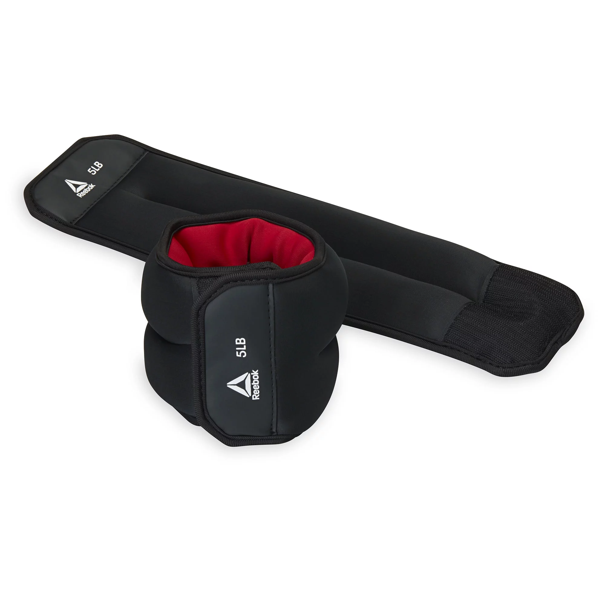 Reebok 10lb Ankle and Wrist Weight Set, Includes Two 5lb Weights, Adjustable Fit - Womvr