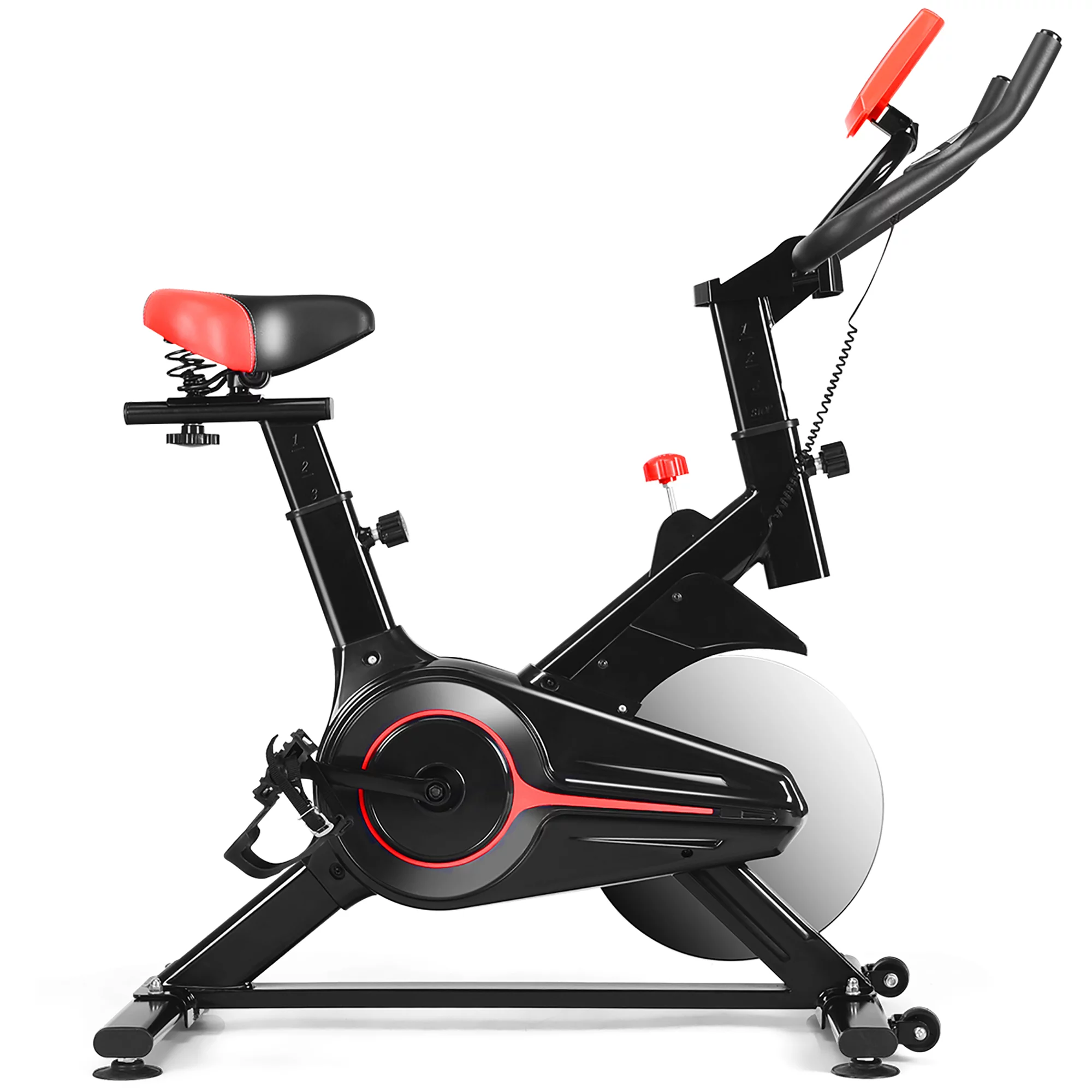 Indoor Exercise Bike Fitness Cardio W/4-way Adjustable Seat - Womvr