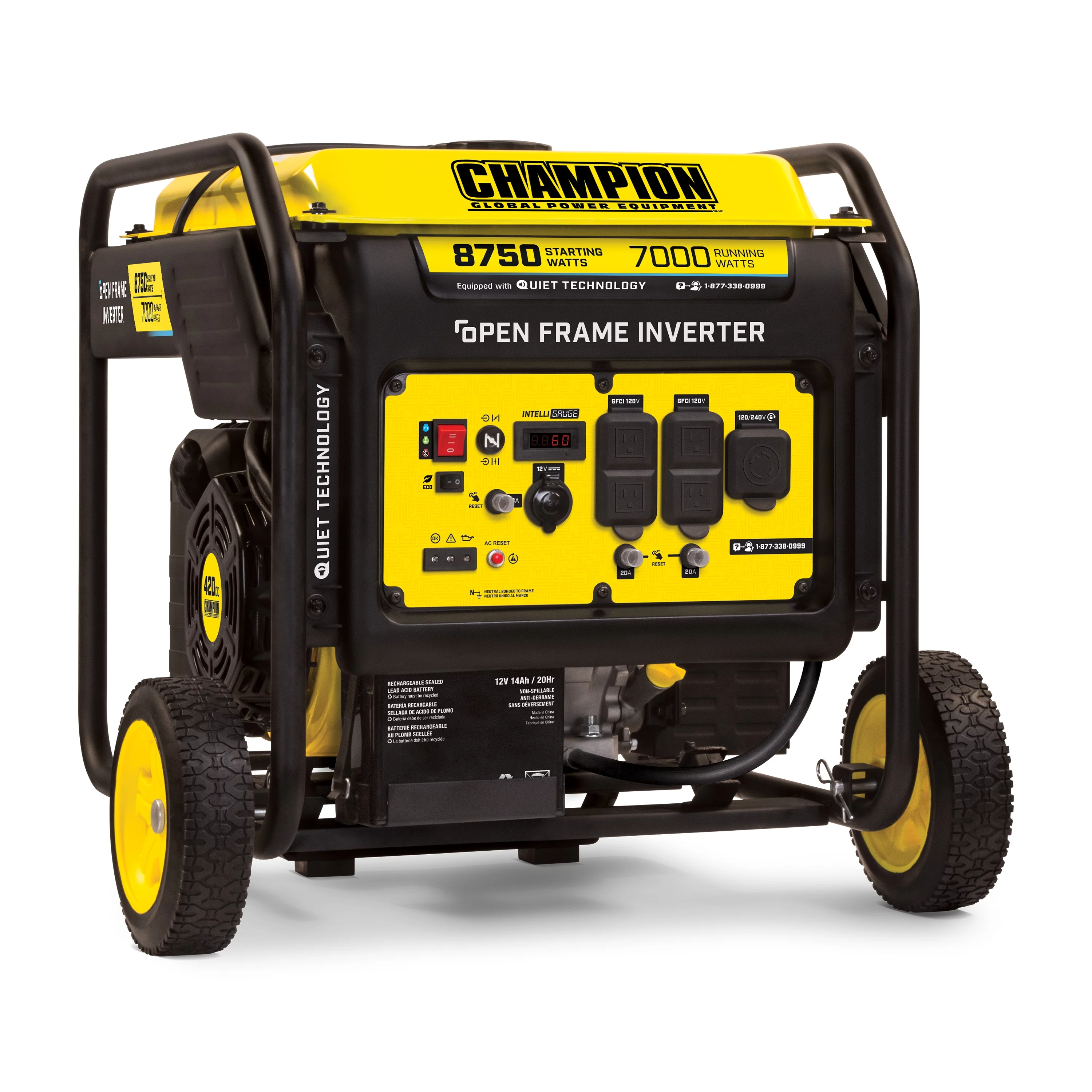 Champion Power Equipment 8750-Watt Open Frame Inverter with Electric Start - Womvr