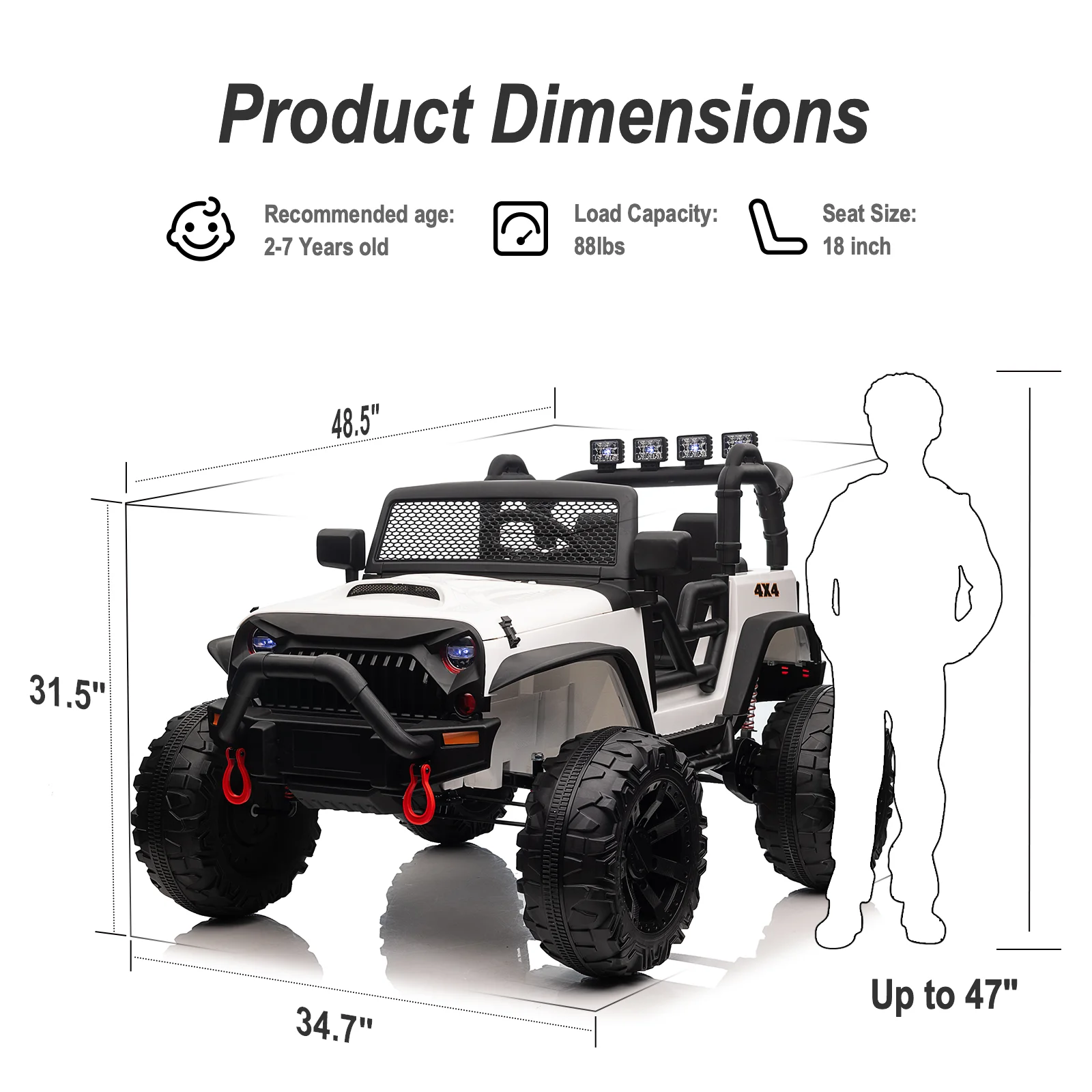 Outfunny 24V Ride on Toy Truck for Big Kids with Remote, 2-Seater, 400W Motor - Purple - Womvr