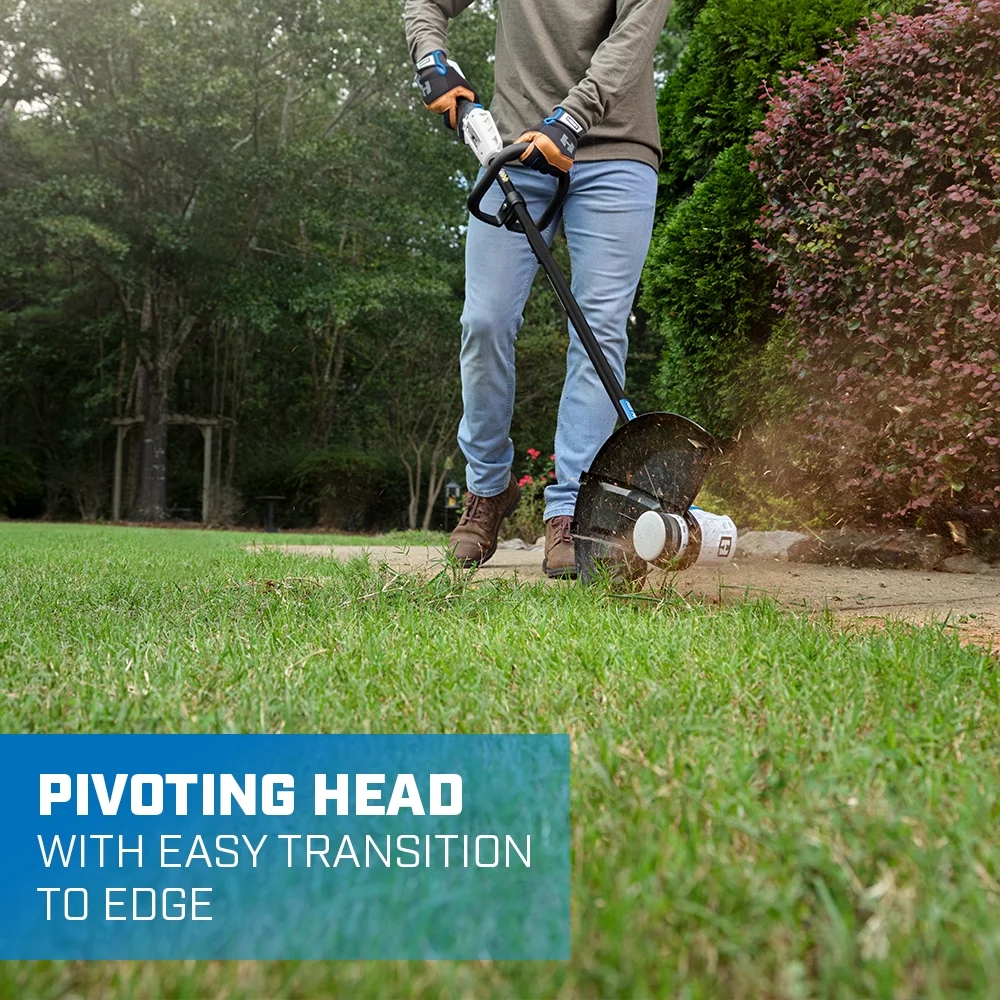 HART 20-Volt 13-inch String Trimmer/Edger (1) 20-Volt 4.0Ah Lithium-Ion Battery - Womvr