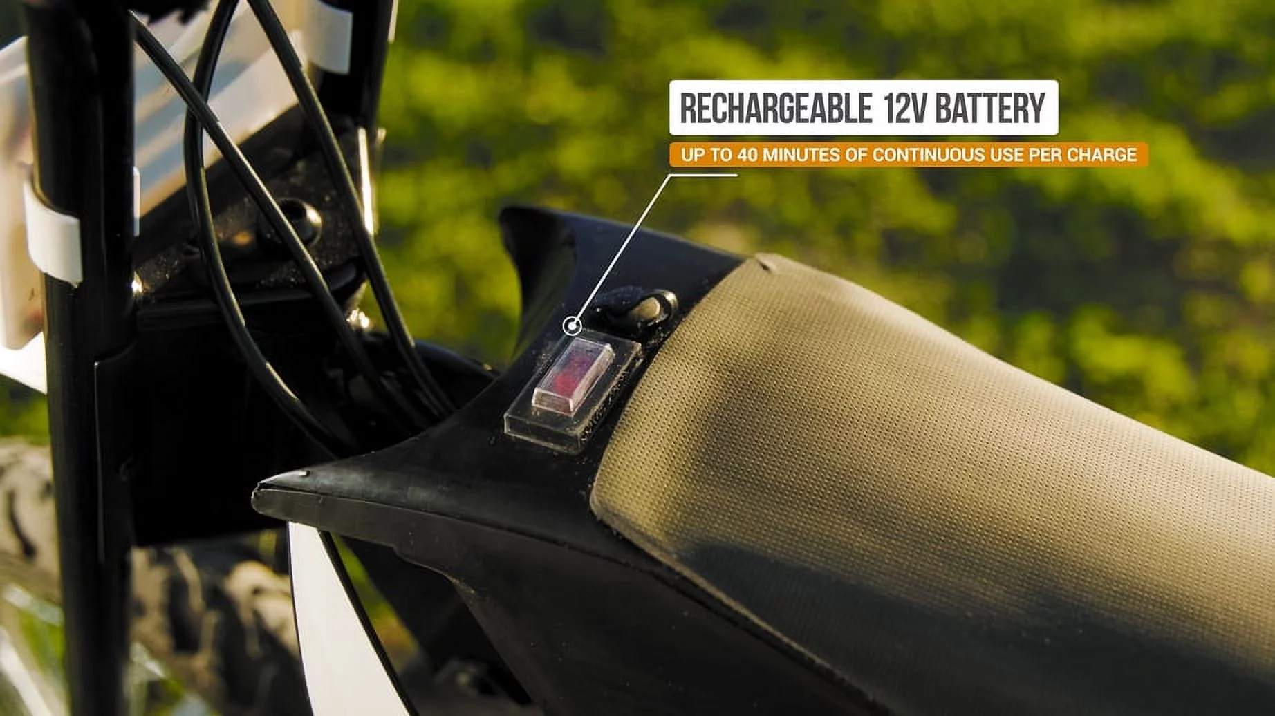 Razor Miniature Dirt Rocket MX125 Electric-Powered Dirt Bike - Black with Decal Included, Recommended For Kids 7+ Between 40 and 80 lbs - Womvr