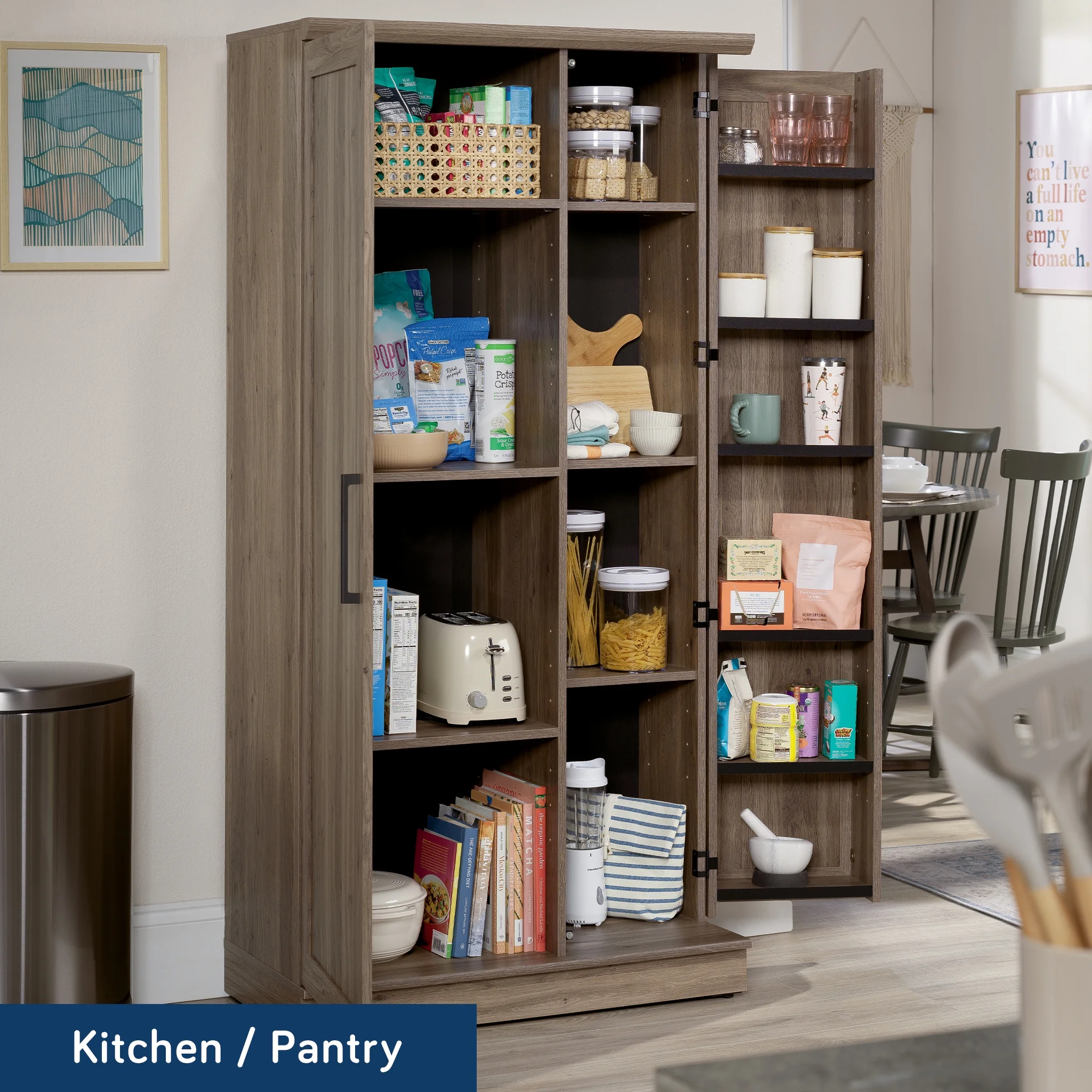 Sauder HomePlus Storage Cabinet, Soft White Finish - Womvr