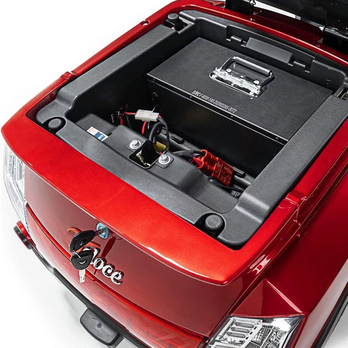 Veloce-Long Range Fast 3 Wheel Mobility Scooter, 300 lb. Weight Capacity (Red) - Womvr