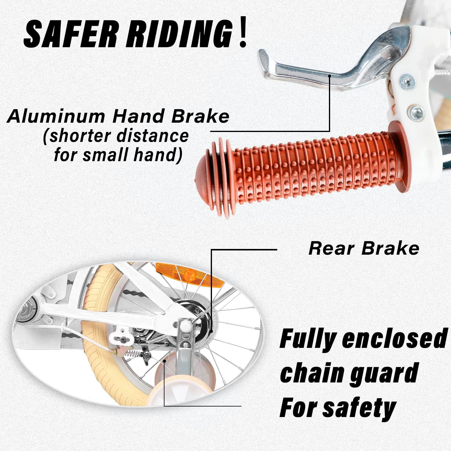 Glerc Little Molly 14 inch Kids Girls Bike for 3-5 Years Old Little Child,Yellow - Womvr