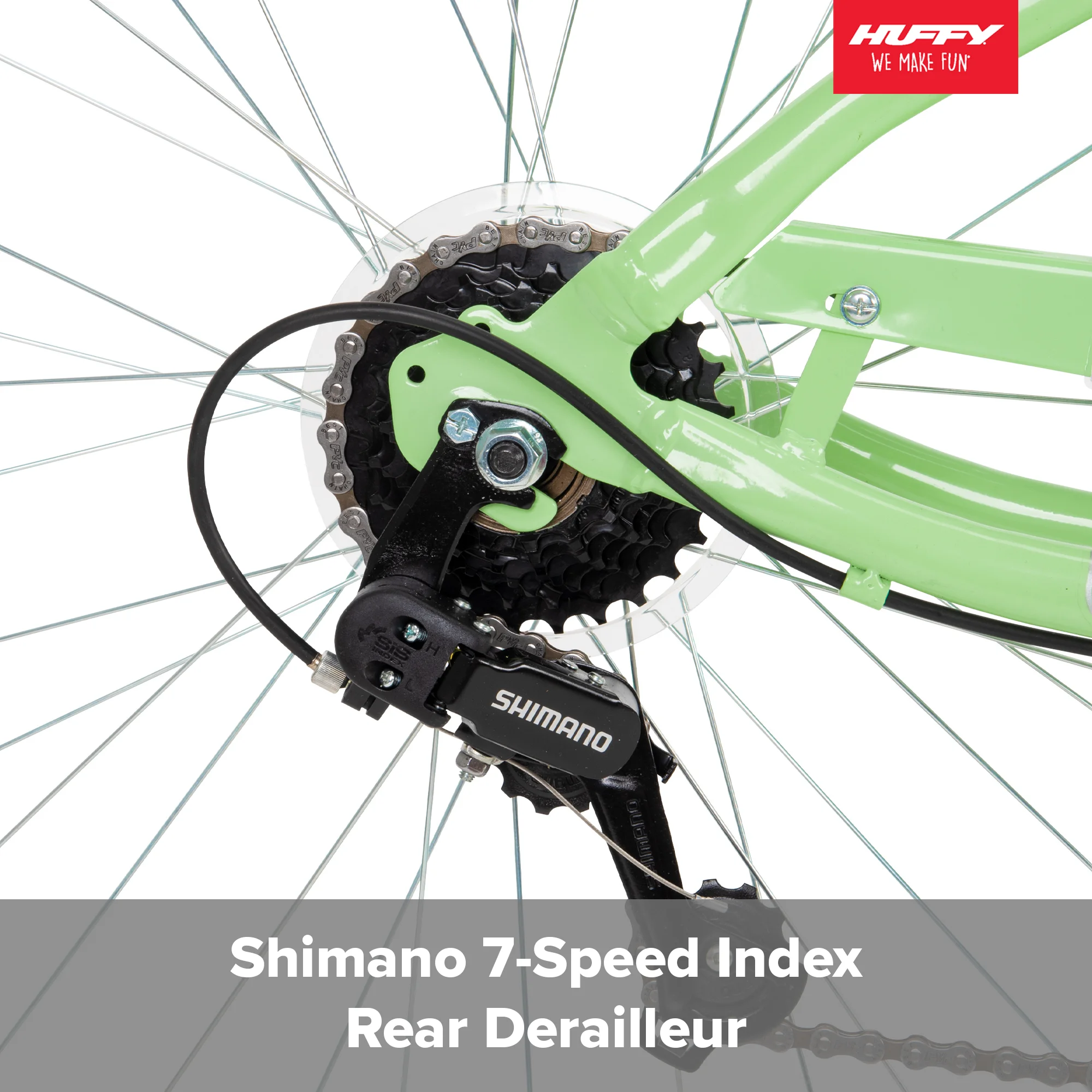 Huffy 27.5 in. Parkside Women's Comfort Bike with Perfect Fit Frame, Ages 13+ Years, Mint - Womvr