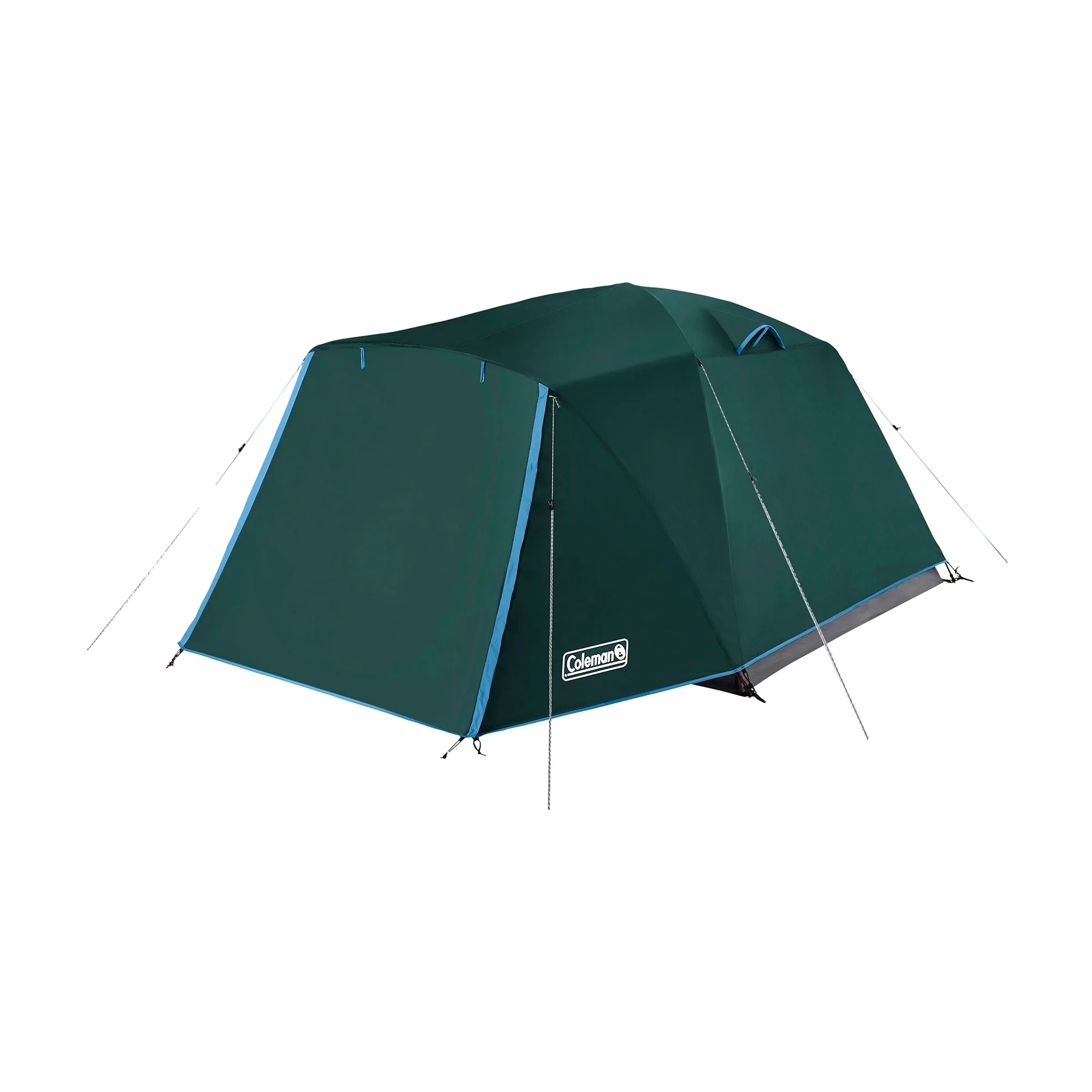 Coleman Skydome 4 Person Camping Tent with Full-Fly Vestibule, Evergreen - Womvr