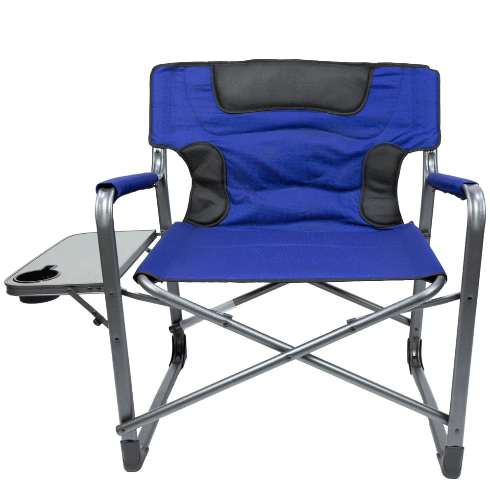 Ozark Trail Camping Director Chair XXL, Blue, Adult, 10lbs - Womvr