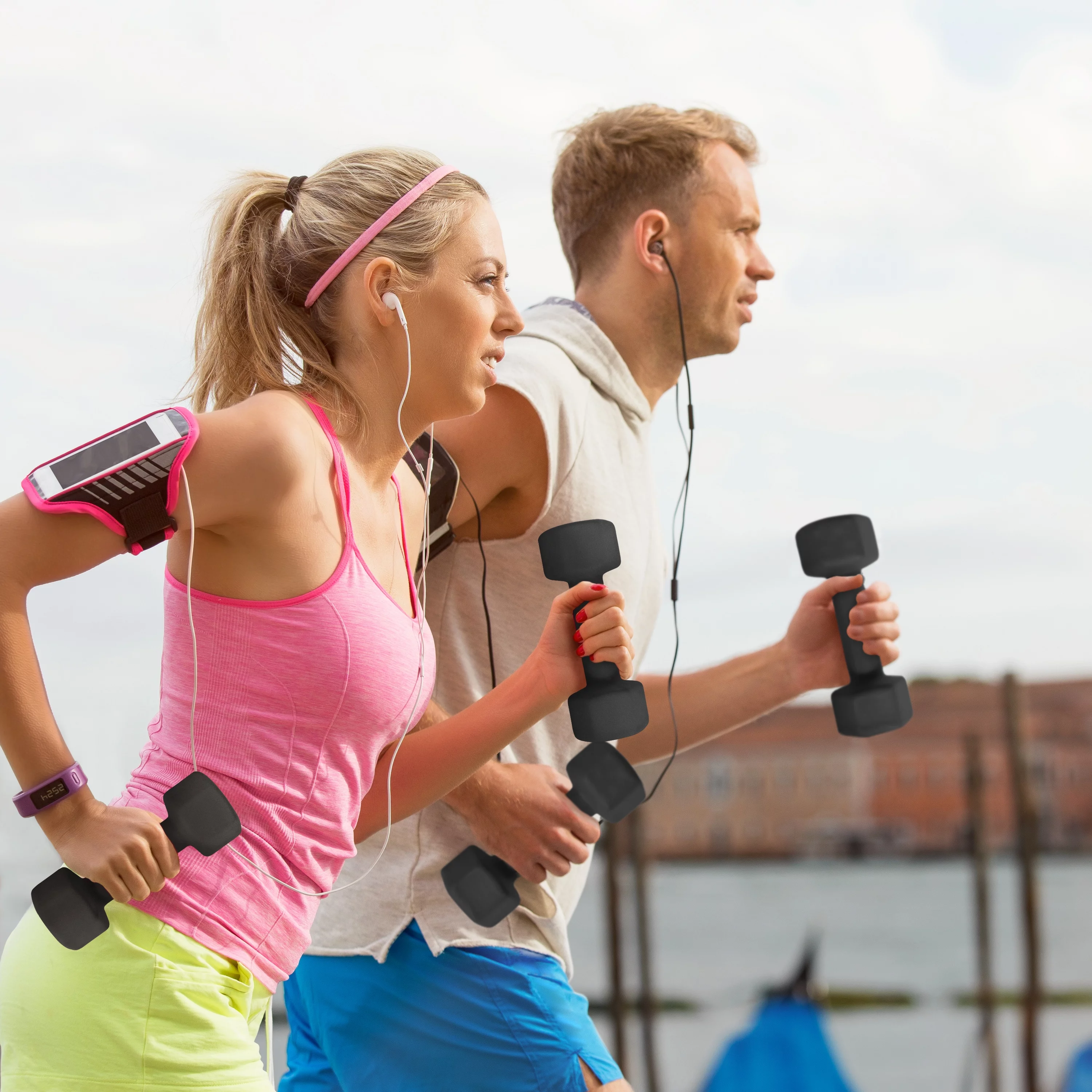 CAP, 5lb Neoprene Dumbbell, Black, Single - Womvr