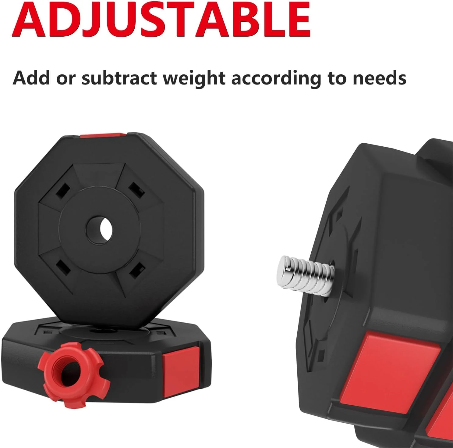 Soges Adjustable Weights Dumbbells Set,55LB/66LB Free Weight Dumbbells Set with Connector, 3 in 1 Adjustable Weights Set for Home Gym Use as Dumbbell Barbell, Blue - Womvr