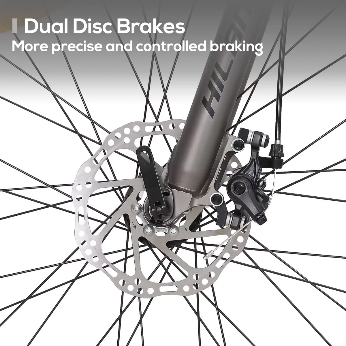 Hiland Full-Suspension Mountain Bike, Shimano 21 Speeds, 26 Inch Wheels, for Men Women MTB Bicycle Trail Bike, Green - Womvr