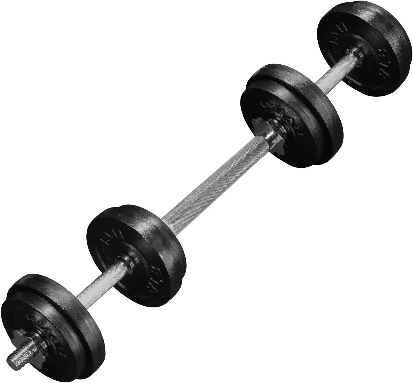 Yes4All 60 lbs Adjustable Dumbbell (30 lbs x 2 pcs) + Dumbbell Bar Connector, Combo/Set - Womvr