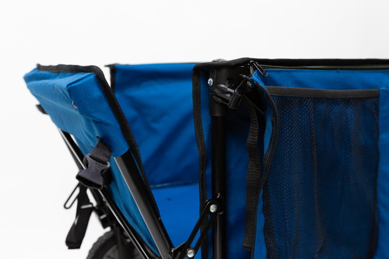 Ozark Trail Quad Folding Camp Wagon with Tailgate, Blue - Womvr