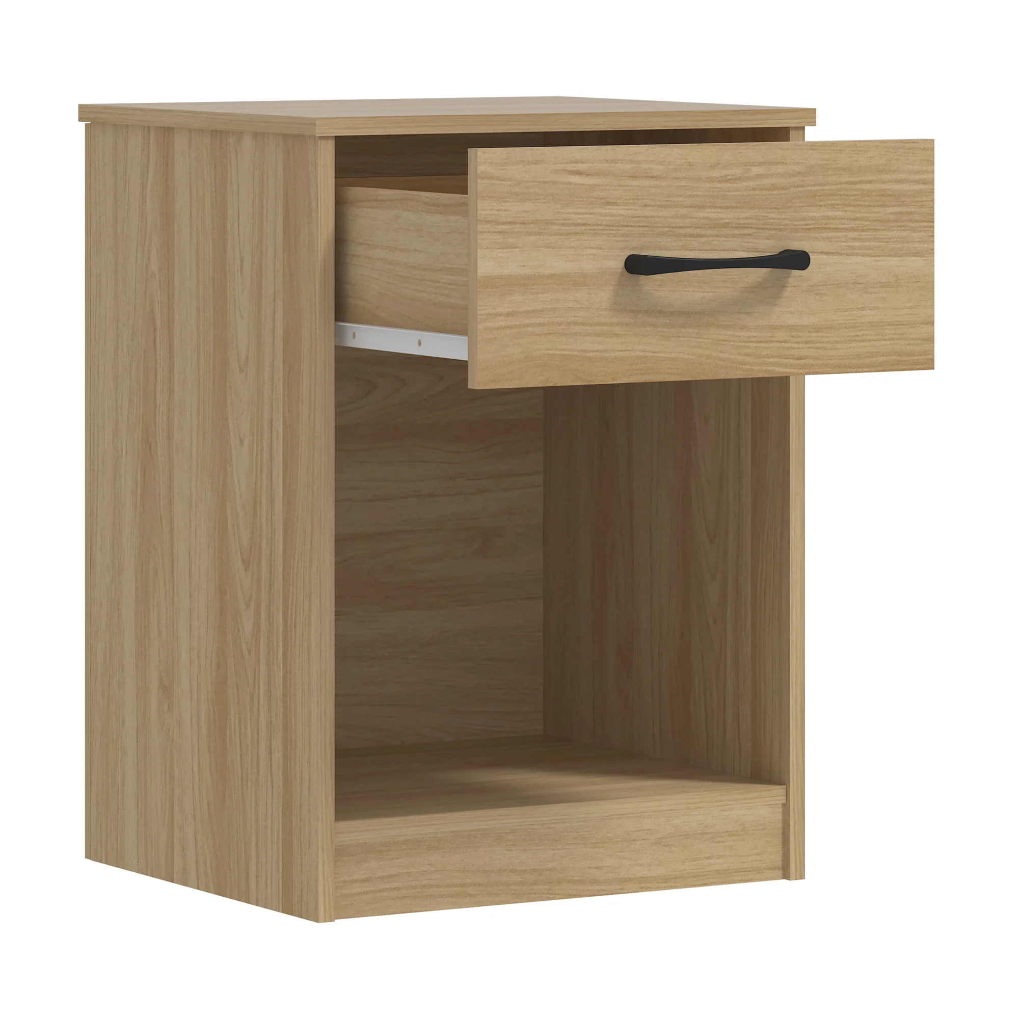 Mainstays Ardent Nightstand with 1 Drawer, White - Womvr