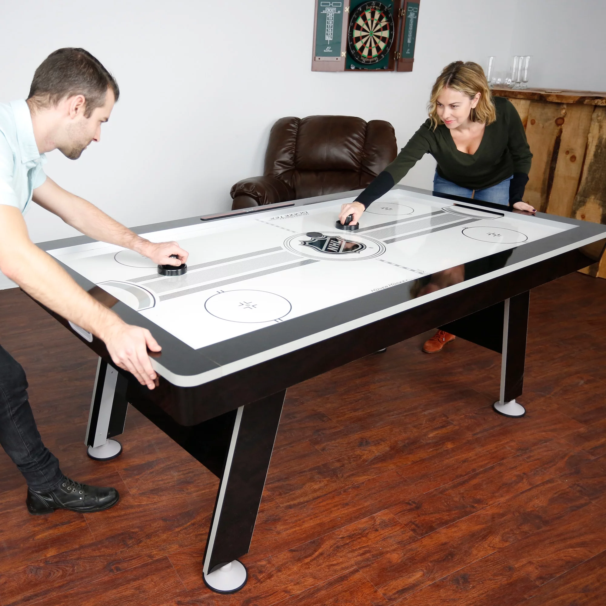 NHL 80” Power Play 2-in-1 Air Hockey Table with Table Tennis Top - Womvr