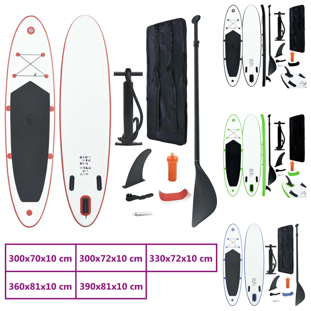 vidaXL Paddleboard Stand up Paddle Board Inflatable Paddle Board Sup Surboard - Womvr