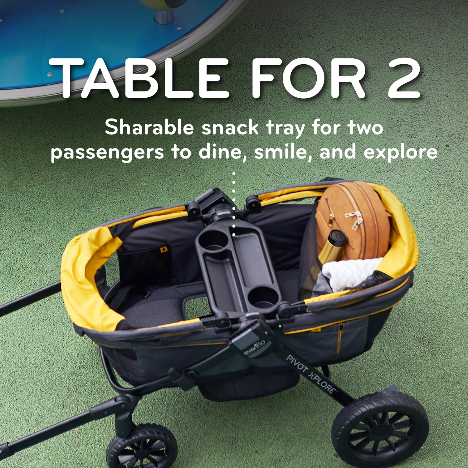 Evenflo Pivot Xplore All Terrain Stroller Wagon, Adventurer, Unisex, 6 Months - 5 Years - Womvr