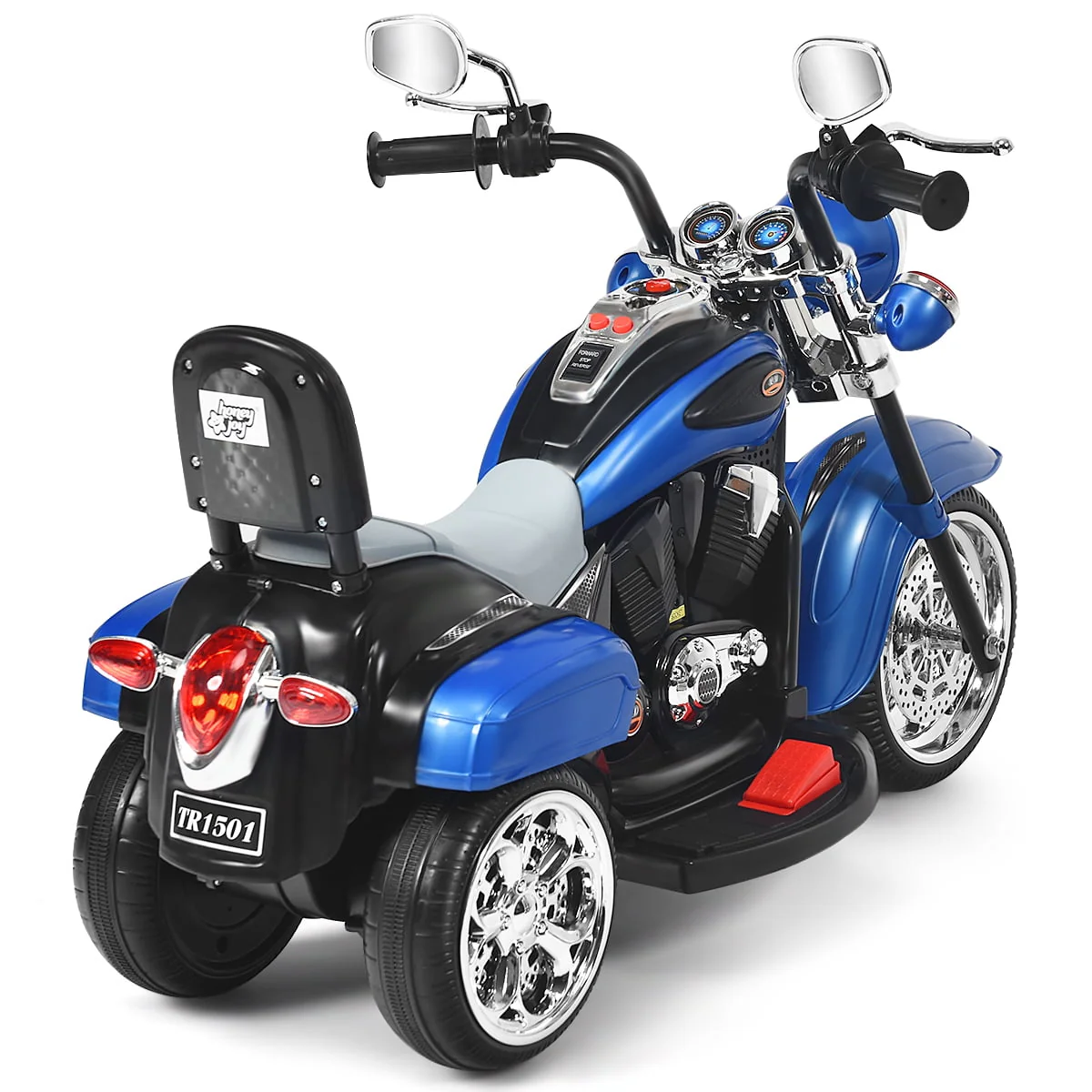 Costway 3 Wheel Kids Ride On Motorcycle 6V Battery Powered Electric Toy White - Womvr