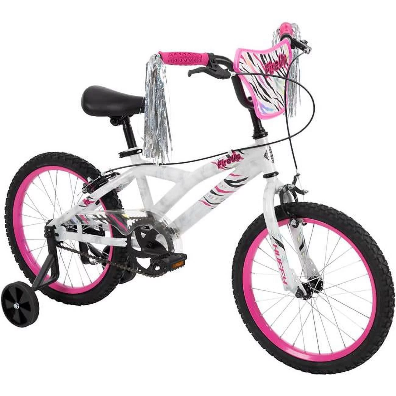 Huffy 29930 18 in. Fire Up Girls Bike, White - One Size - Womvr