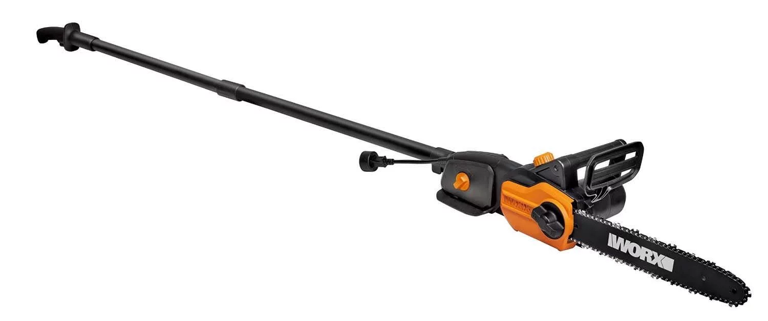 WORX WG309 8.0 Amp Electric Pole Saw, 10-Inch- Chainsaw and Pole Saw All in One - Womvr
