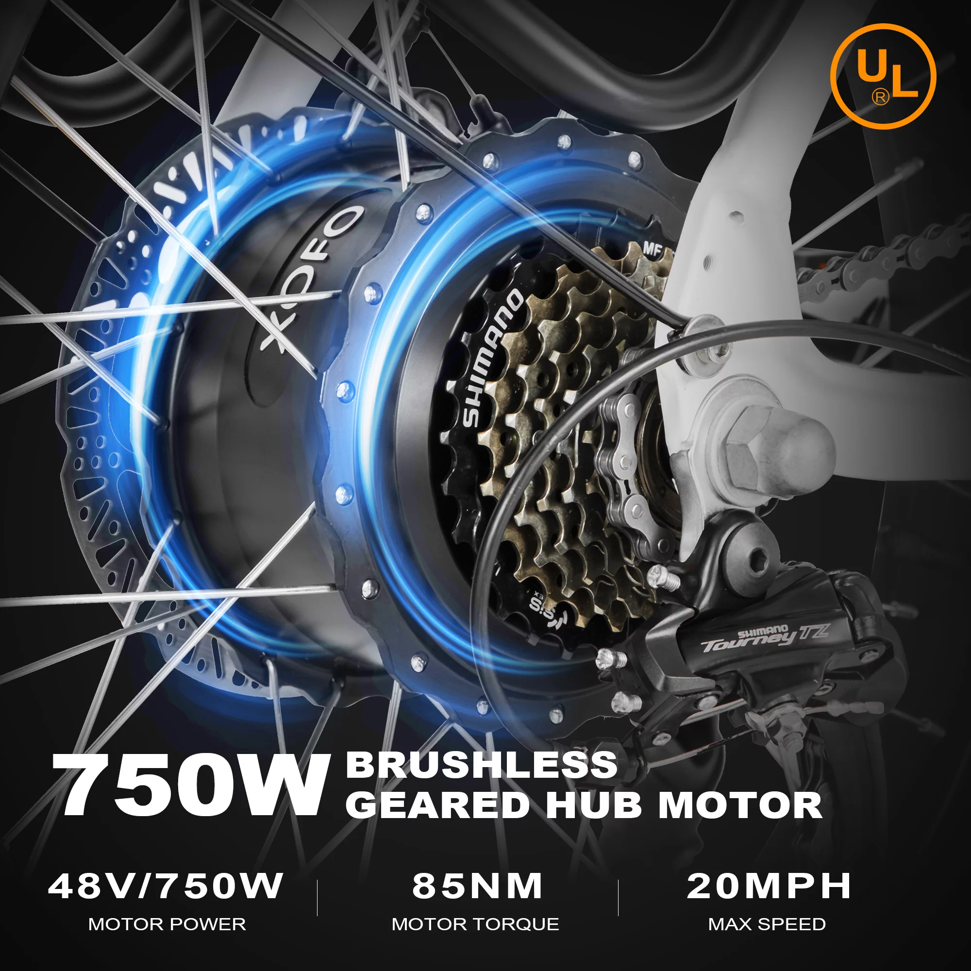 INTHEAIR Ranger Electric Bike, Adults Foldable Ebike for Adults 20