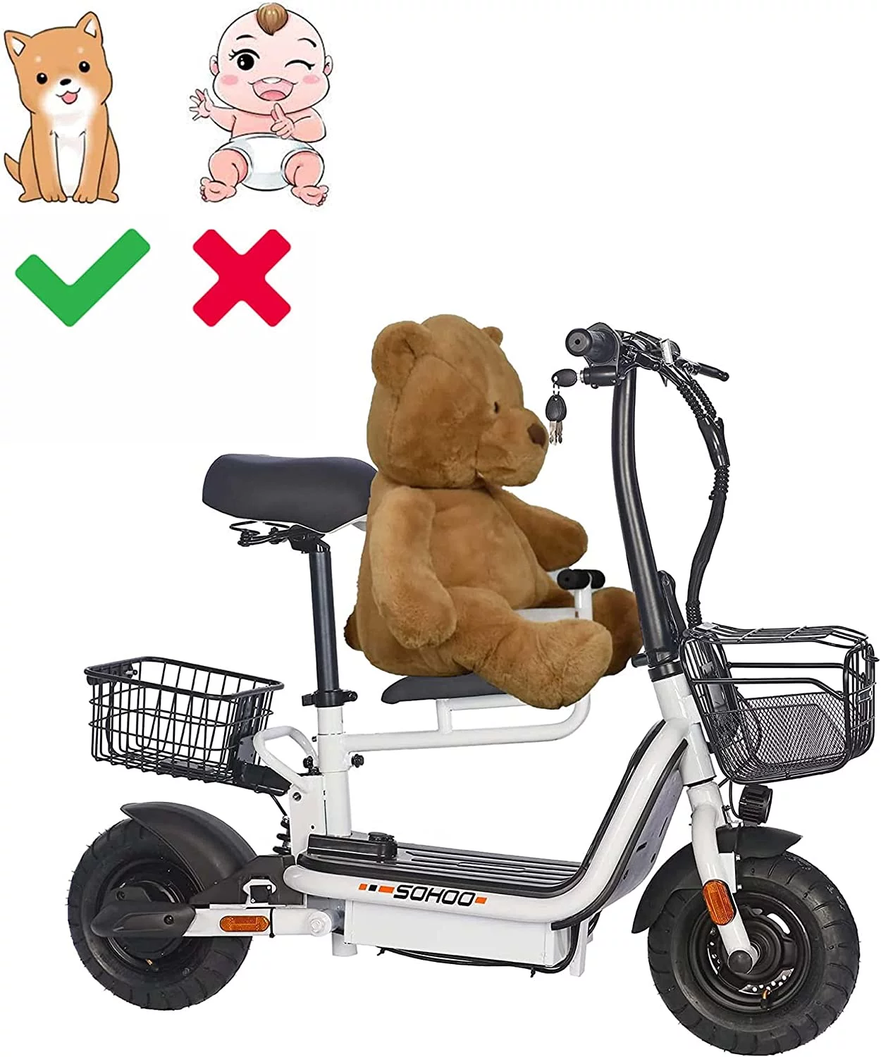 Sohoo 48V 500W 12AH Folding Electric Scooters E-Scooter 10